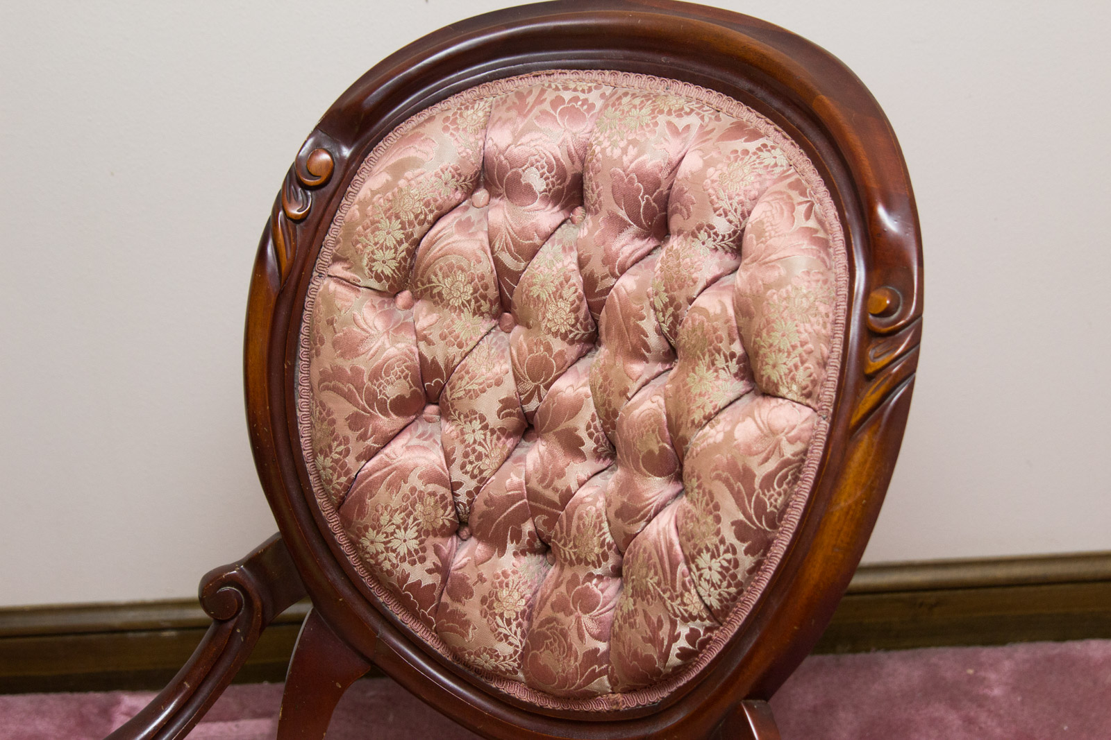 Antique to Vintage Balloon Back Rocking Chair