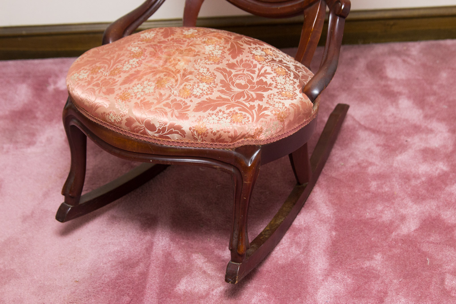 Antique to Vintage Balloon Back Rocking Chair