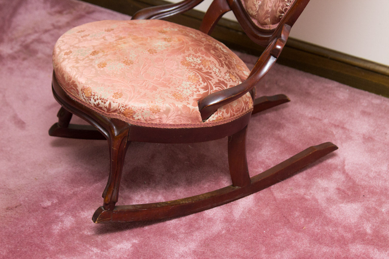 Antique to Vintage Balloon Back Rocking Chair