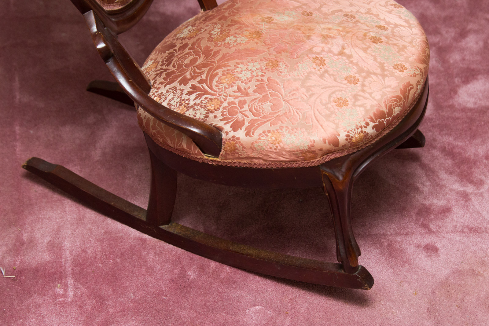 Antique to Vintage Balloon Back Rocking Chair