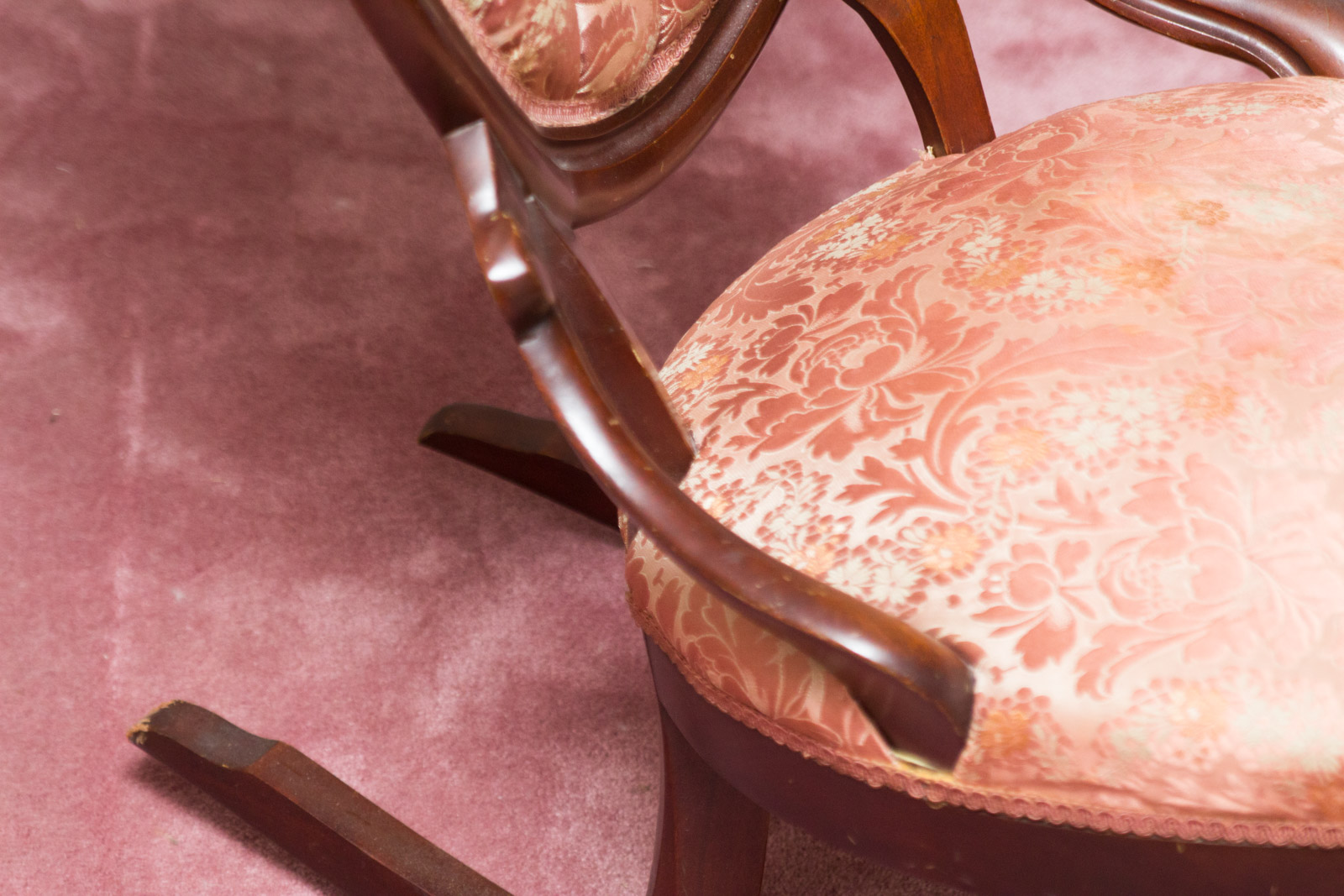 Antique to Vintage Balloon Back Rocking Chair