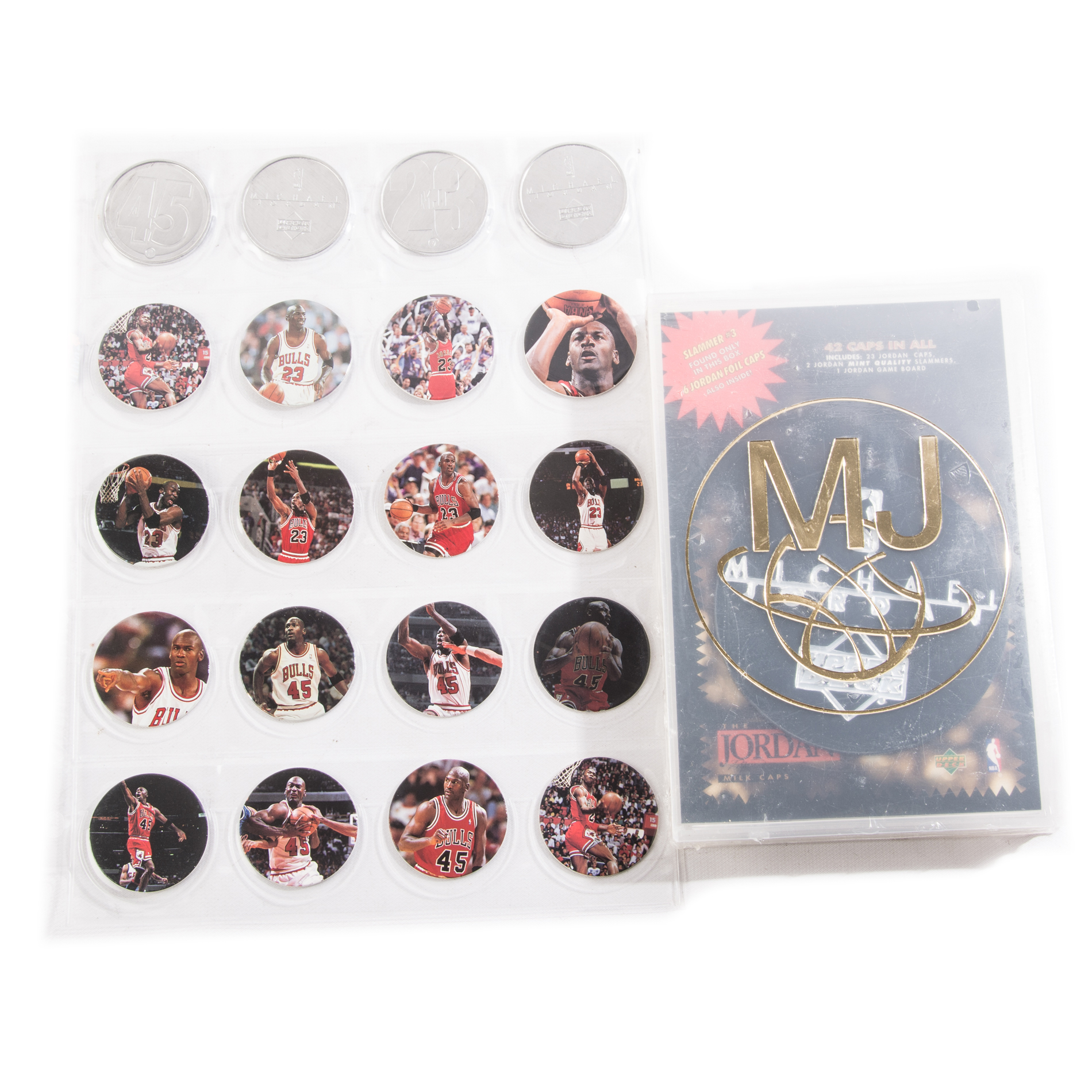 Upper Deck Michael Jordan Milk Caps Set "MJ"