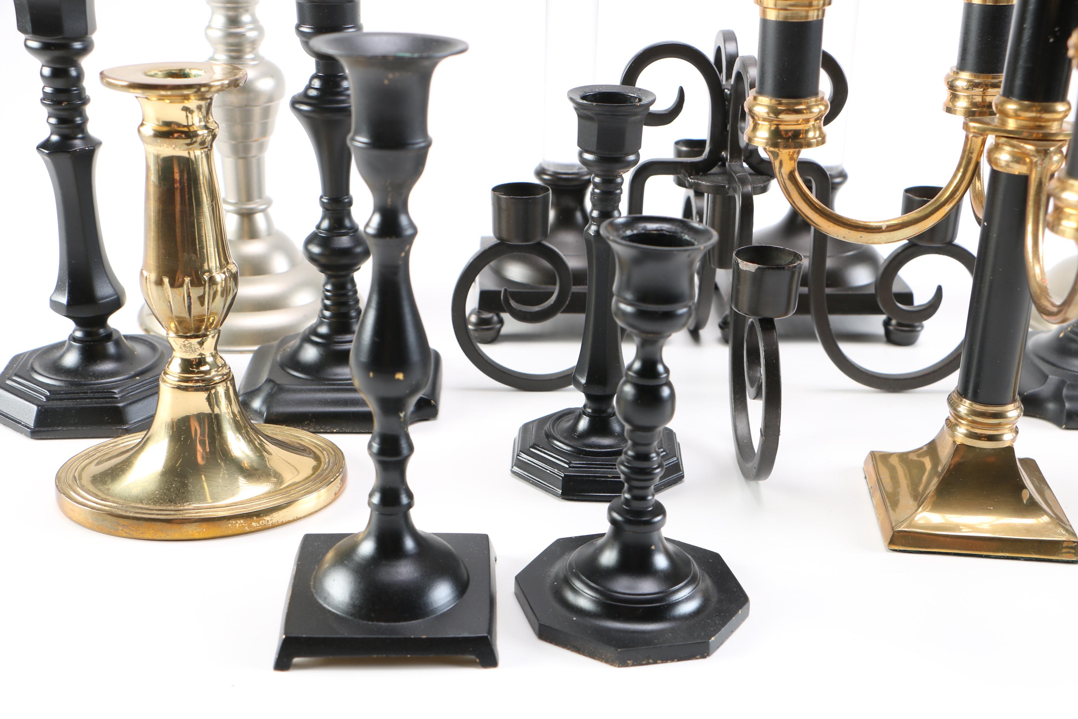 Assorted Candlestick Holders