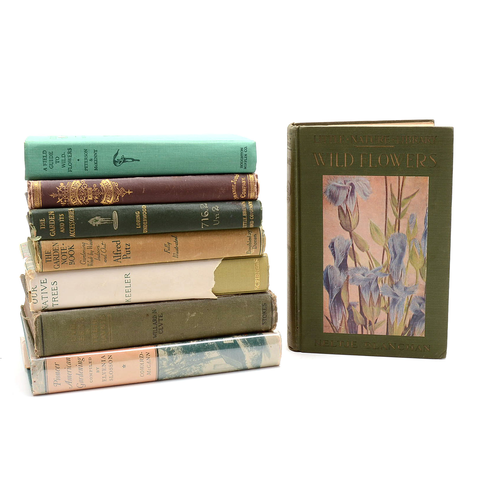 Collection of Antique and Vintage Gardening Books