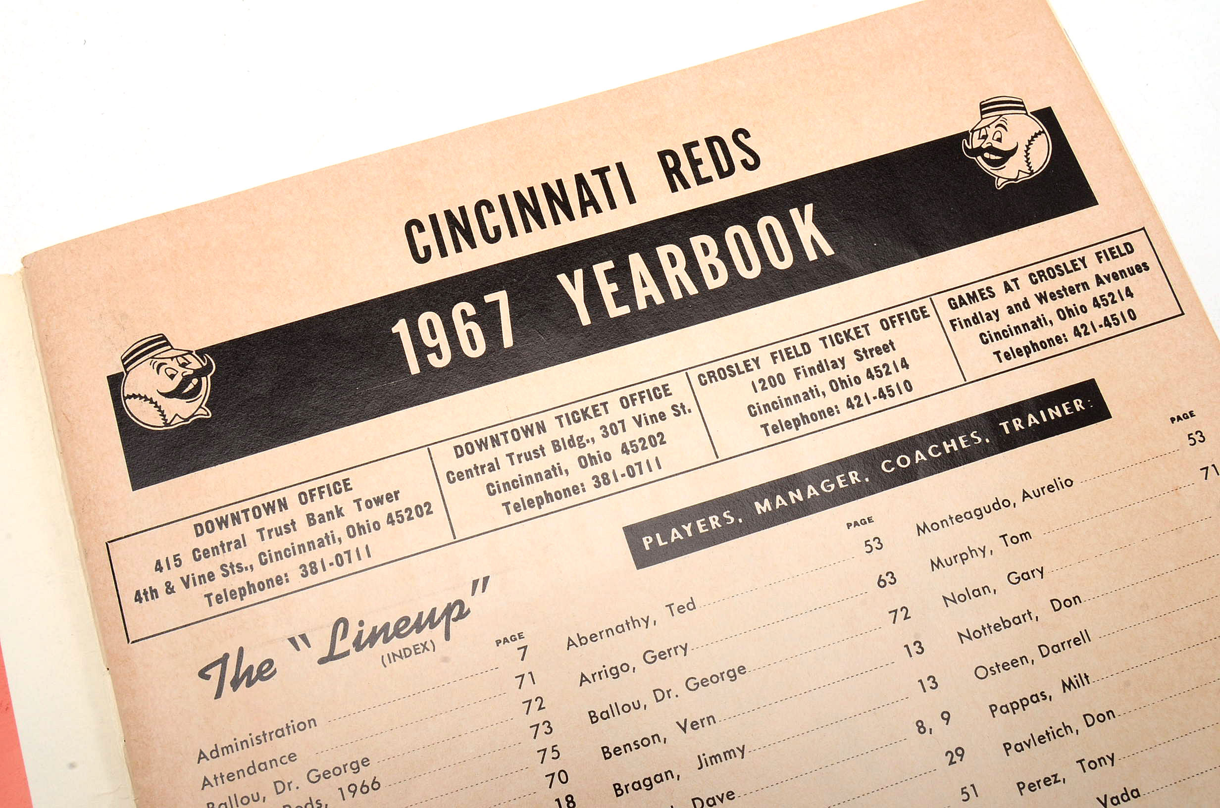 1967 Cincinnati Reds Yearbook