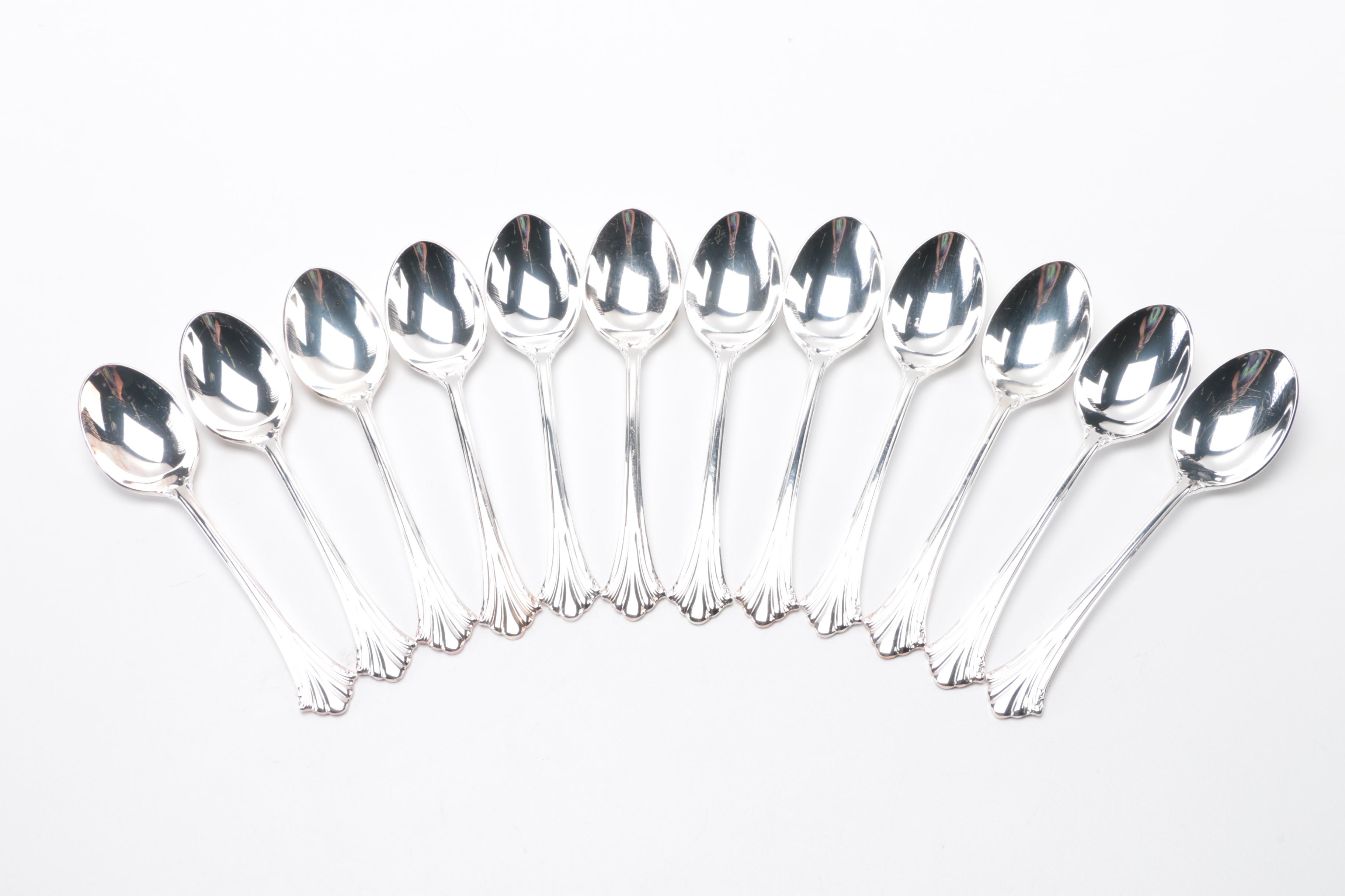 Reed & Barton "Eighteenth Century" Silver Plate Flatware With Additional Items