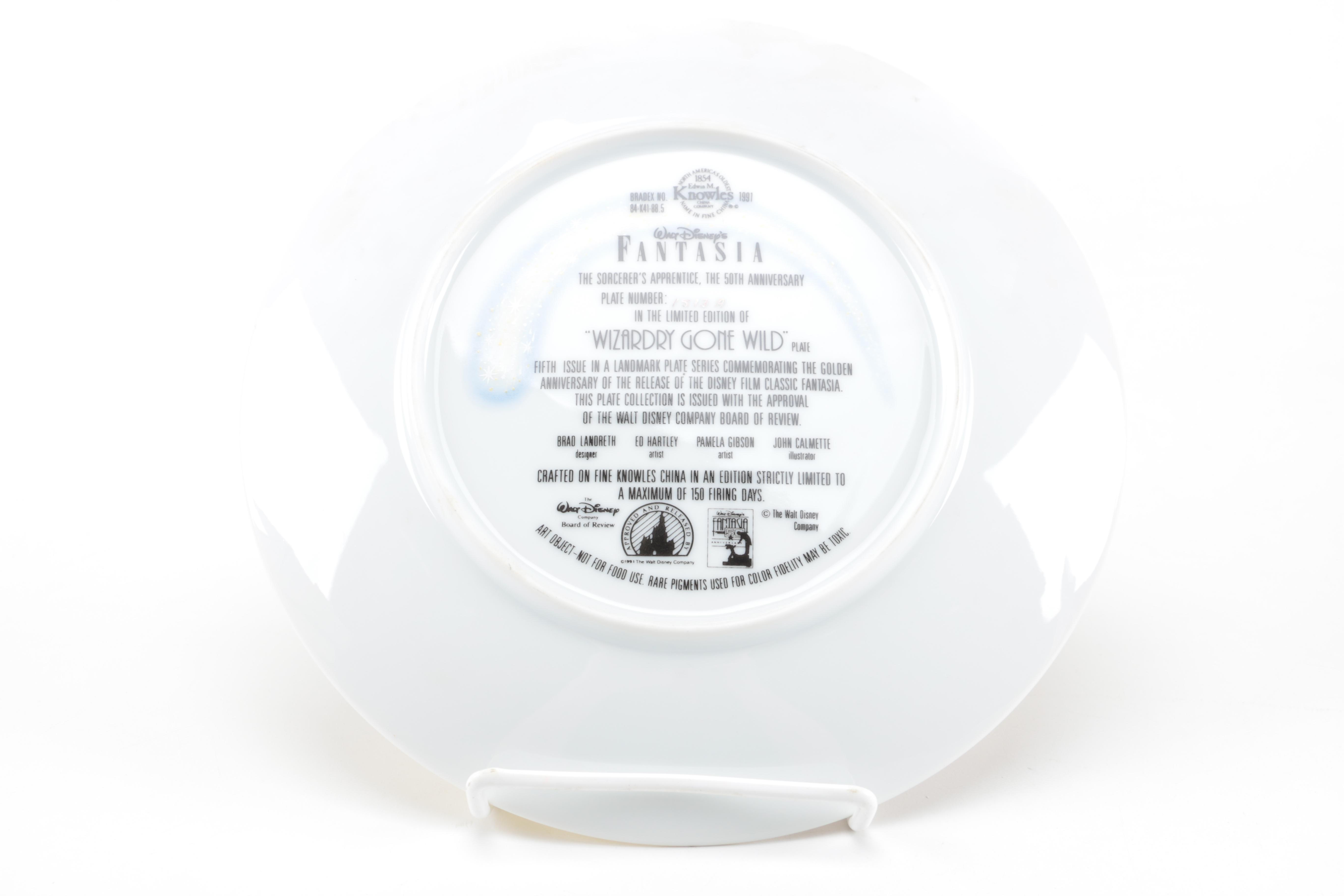 1991 Walt Disney's "Fantasia" Knowles Limited Edition Collector Plates