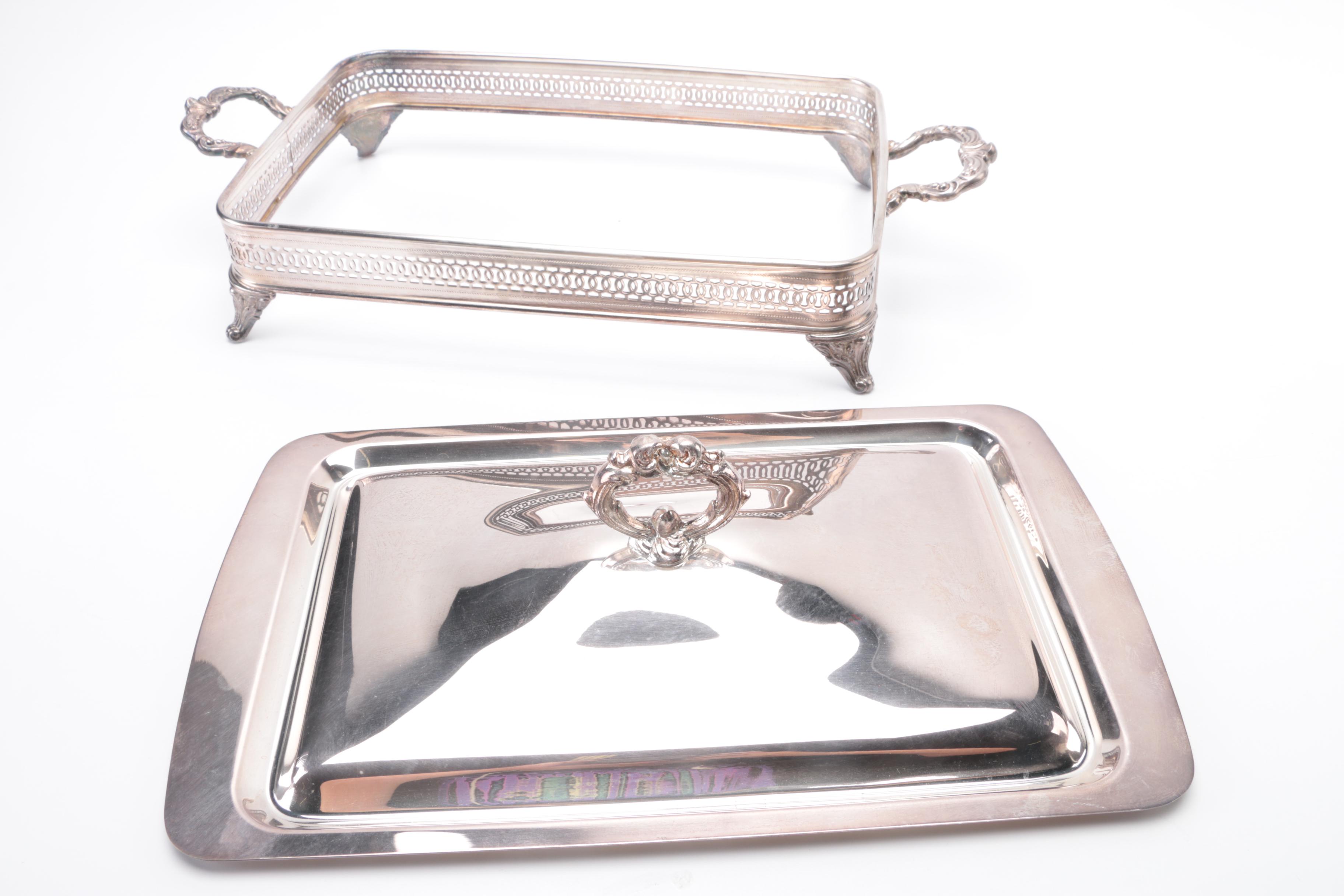 Assortment of Silver Plate Servingware Featuring Oneida