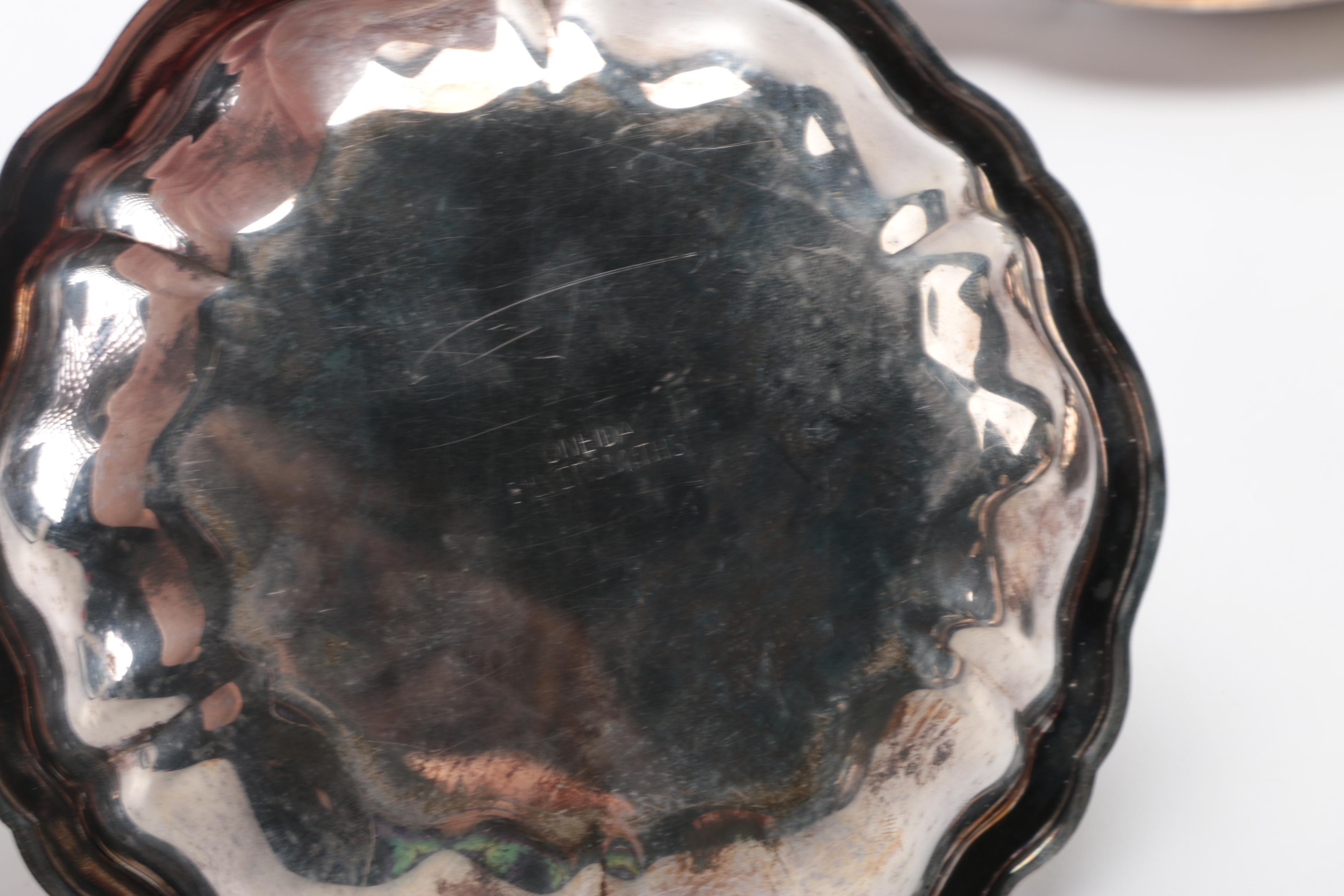 Assortment of Silver Plate Servingware Featuring Oneida