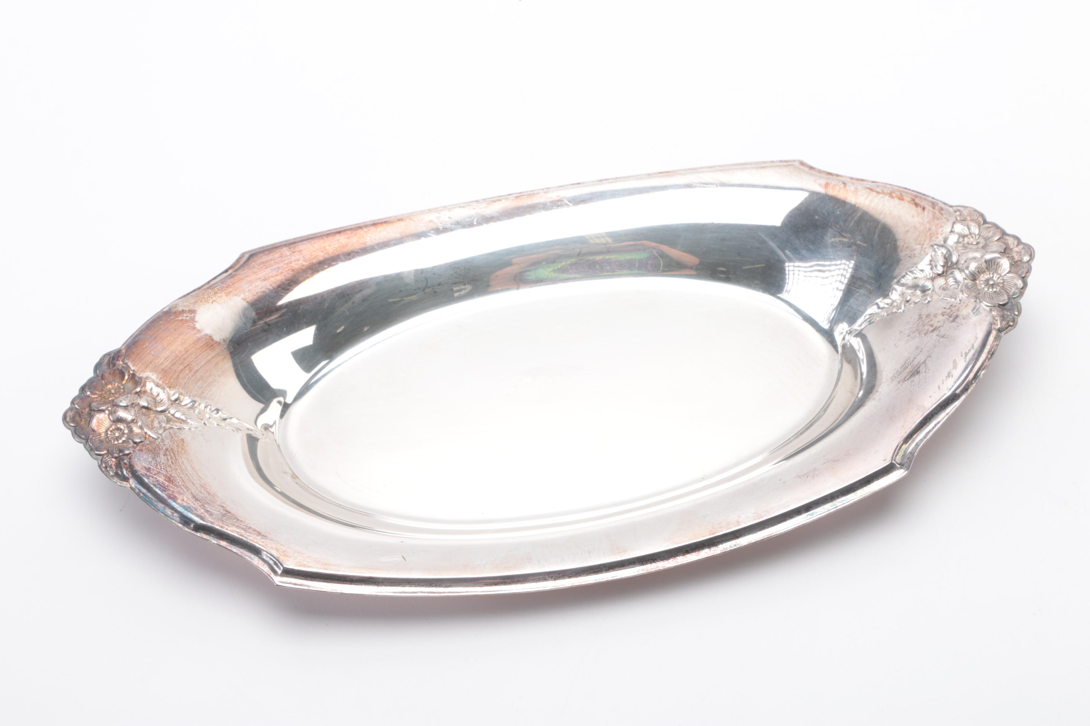 Assortment of Silver Plate Servingware Featuring Oneida