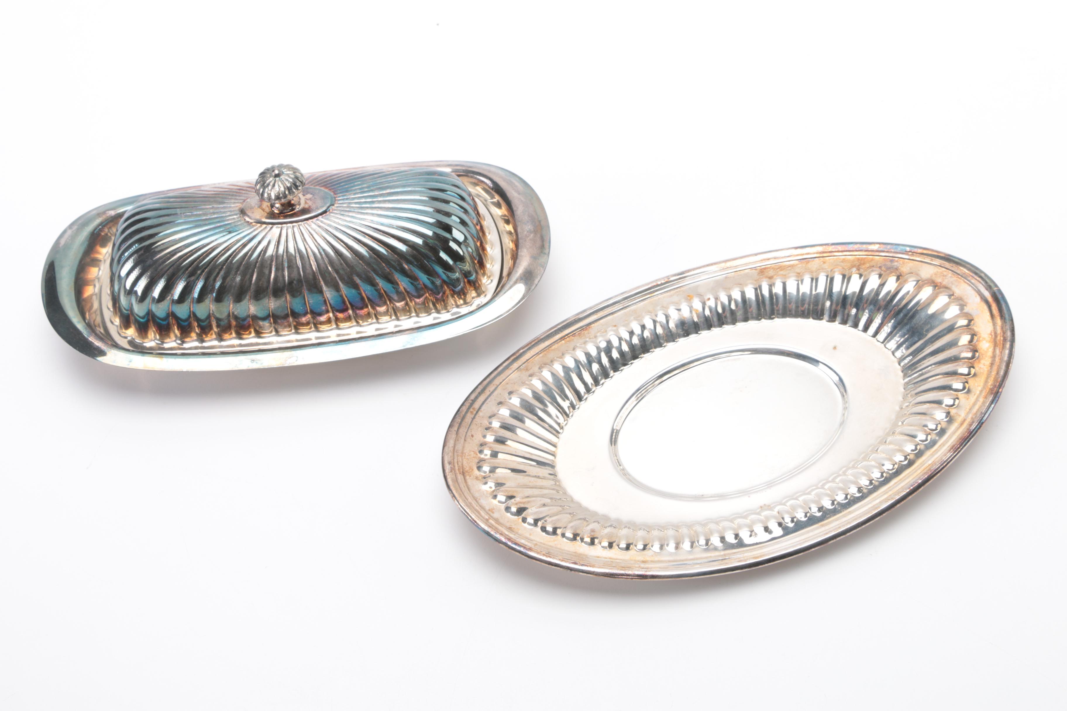 Assortment of Silver Plate Servingware Featuring Oneida