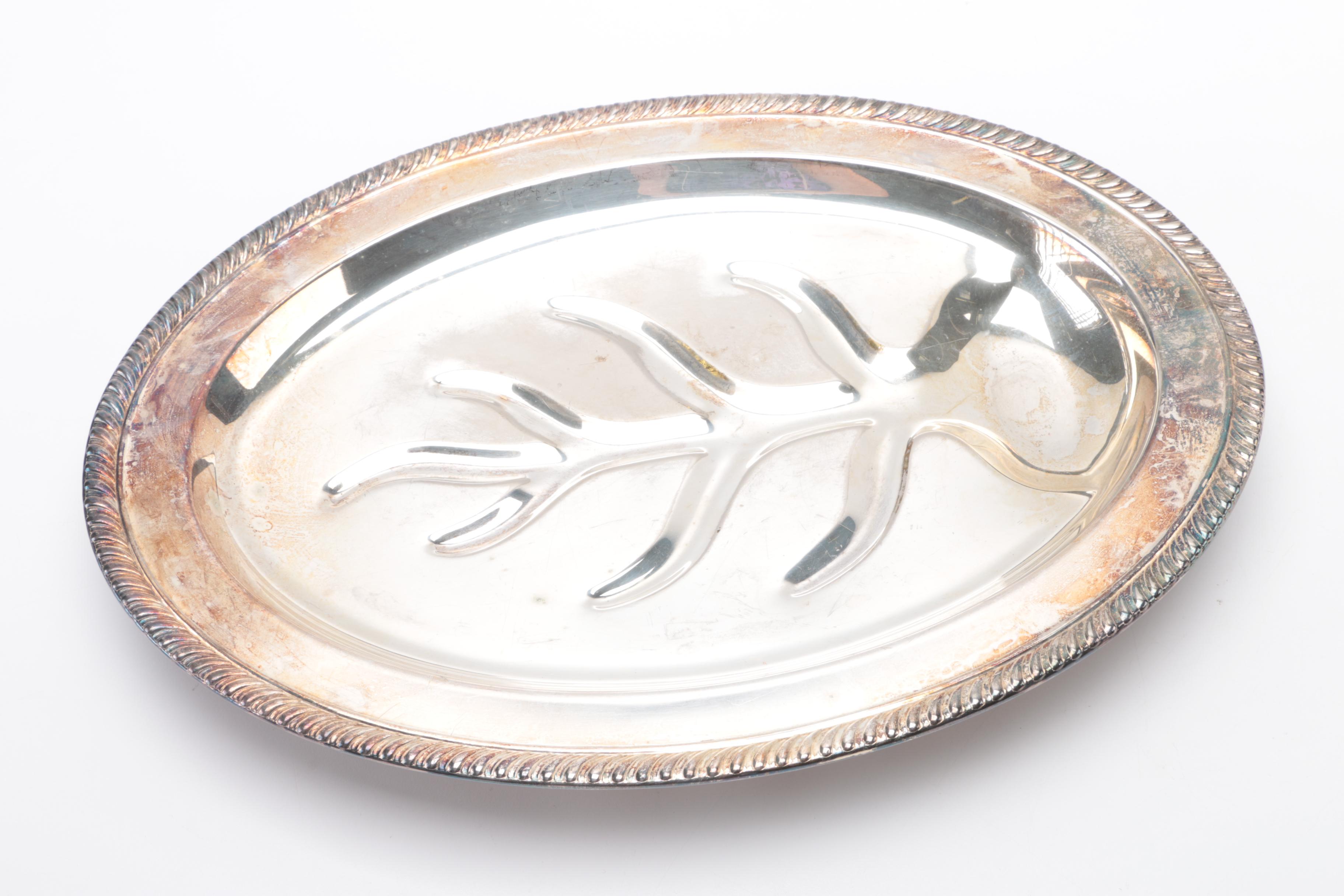 Assortment of Silver Plate Servingware Featuring Oneida