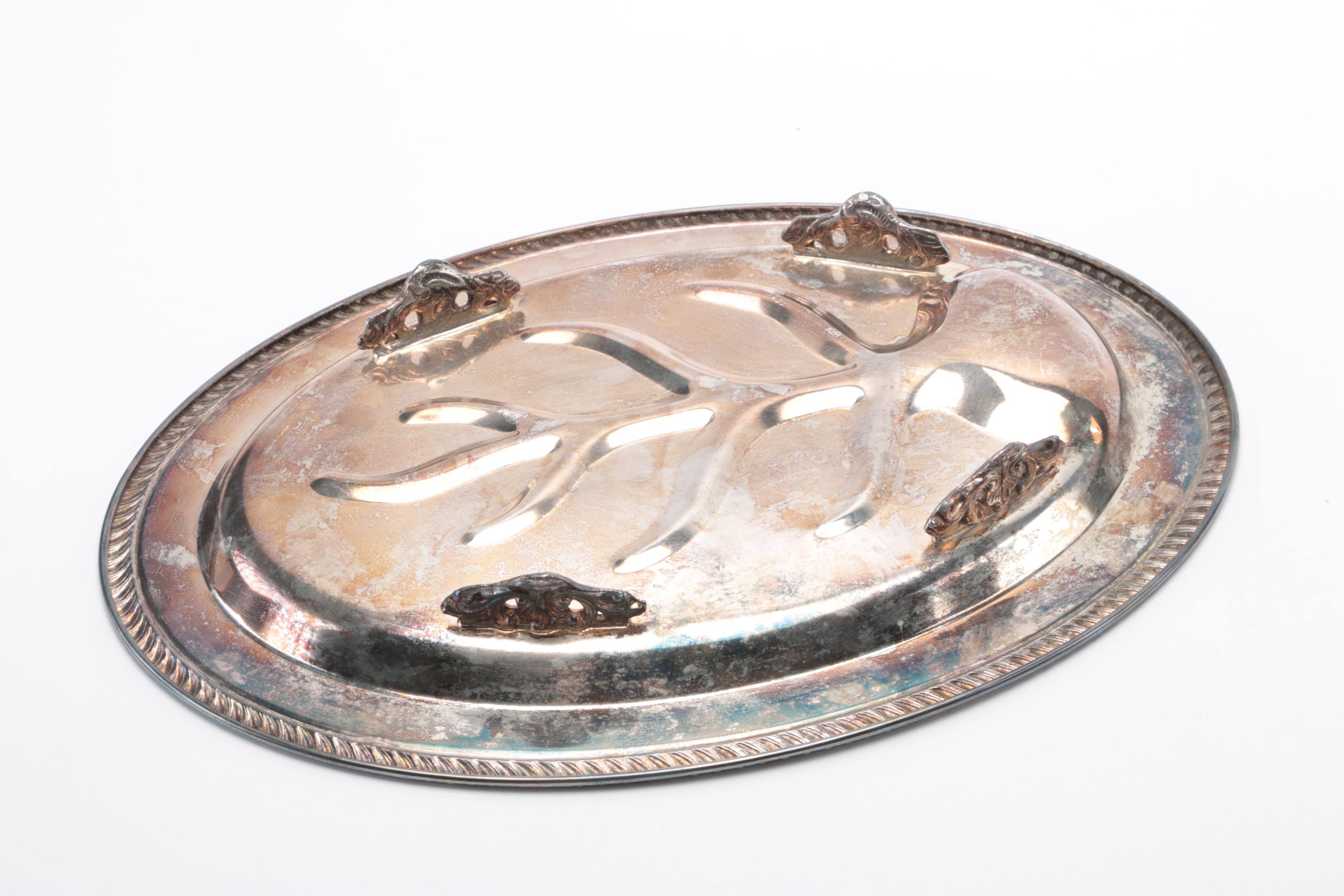 Assortment of Silver Plate Servingware Featuring Oneida