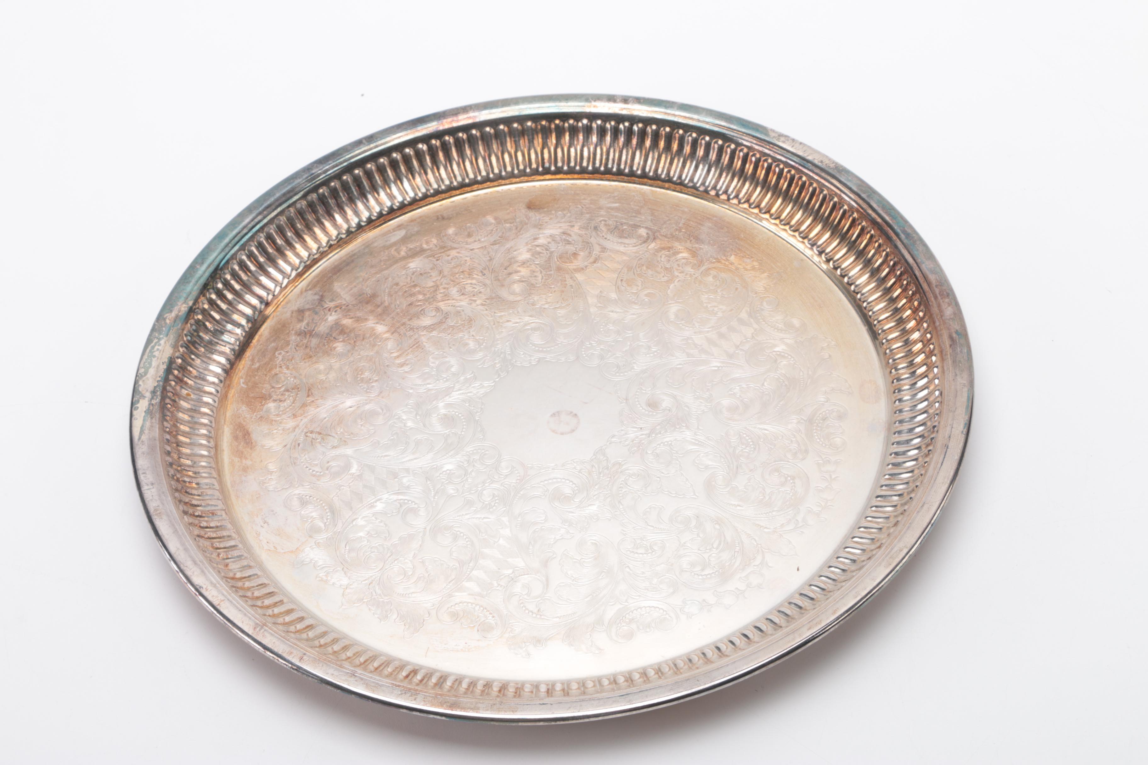 Assortment of Silver Plate Servingware Featuring Oneida