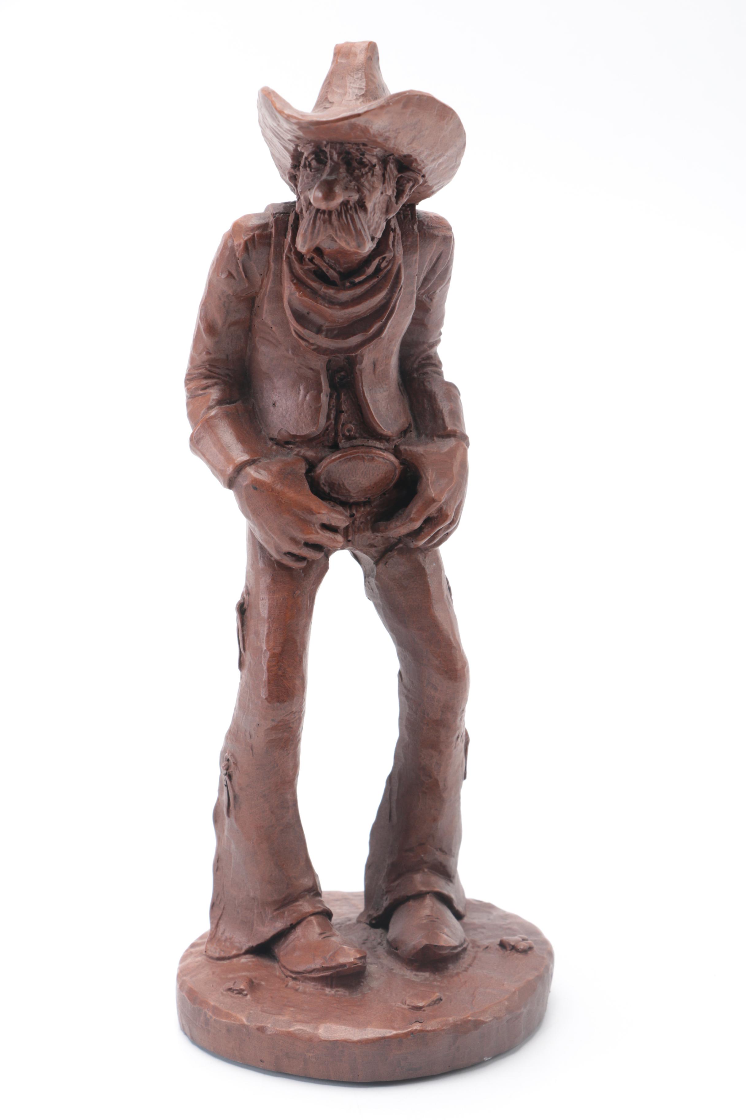 Group of Cowboy Resin Figurines