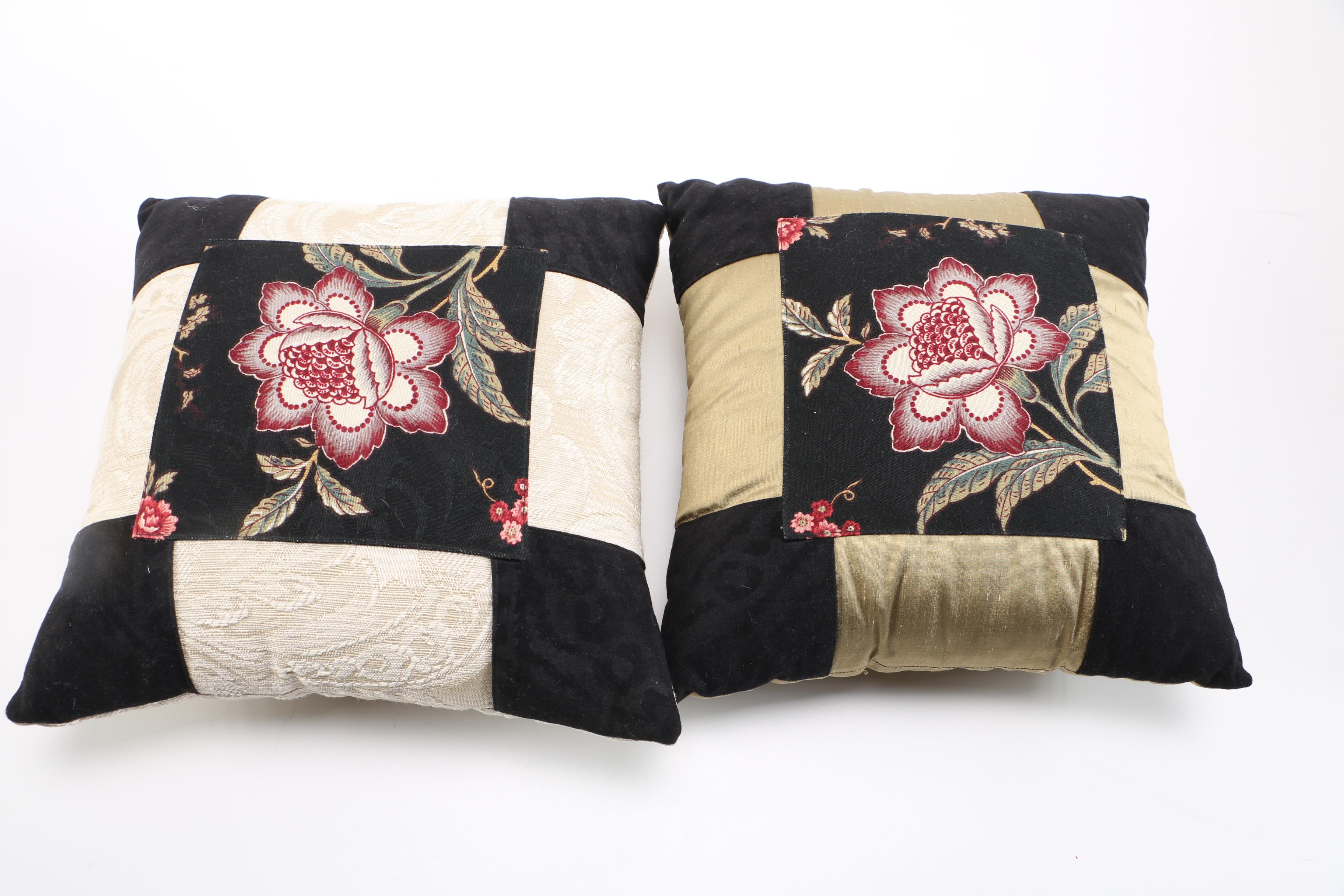 Assorted Floral Throw Pillows