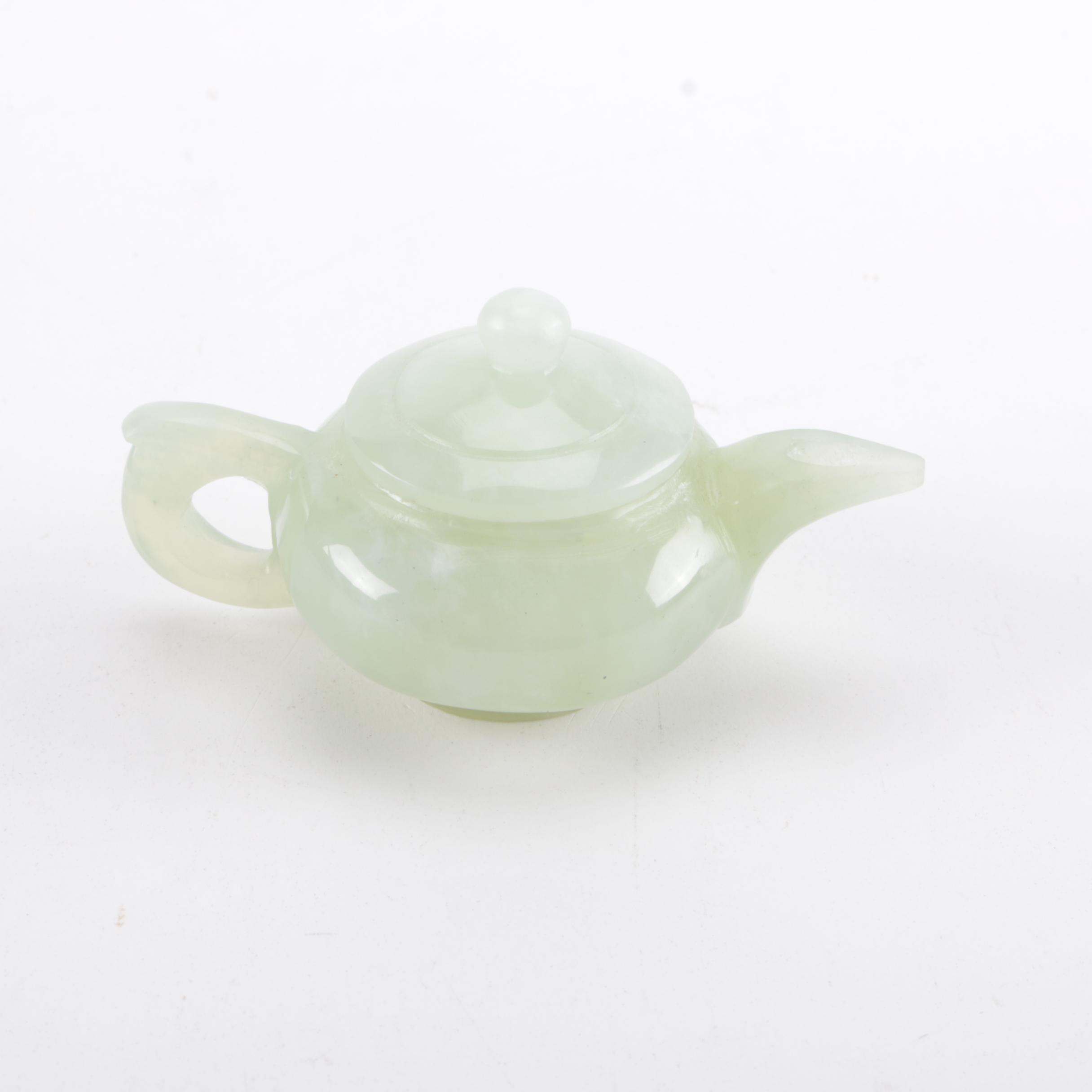 Agate Teapot Figurine