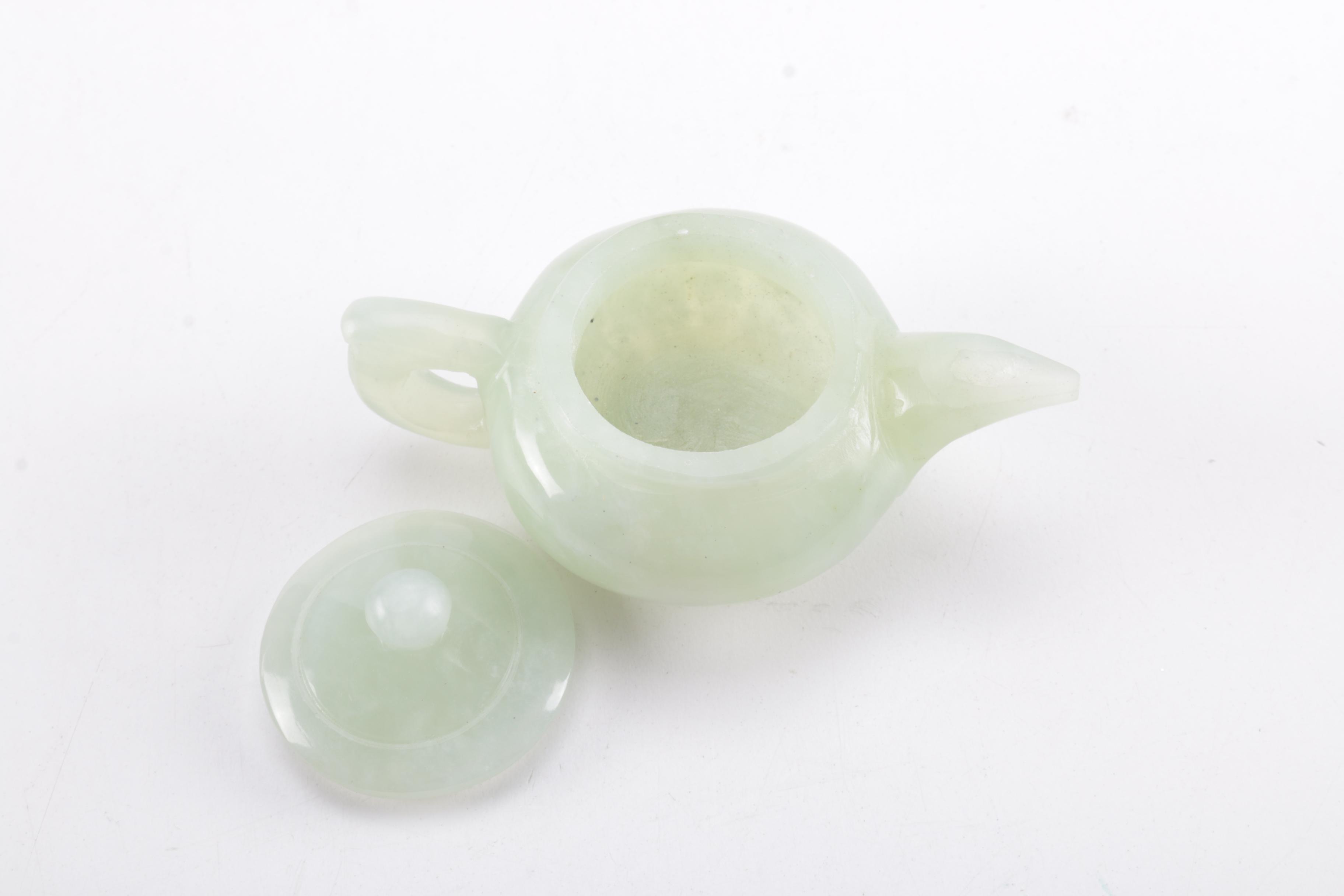 Agate Teapot Figurine