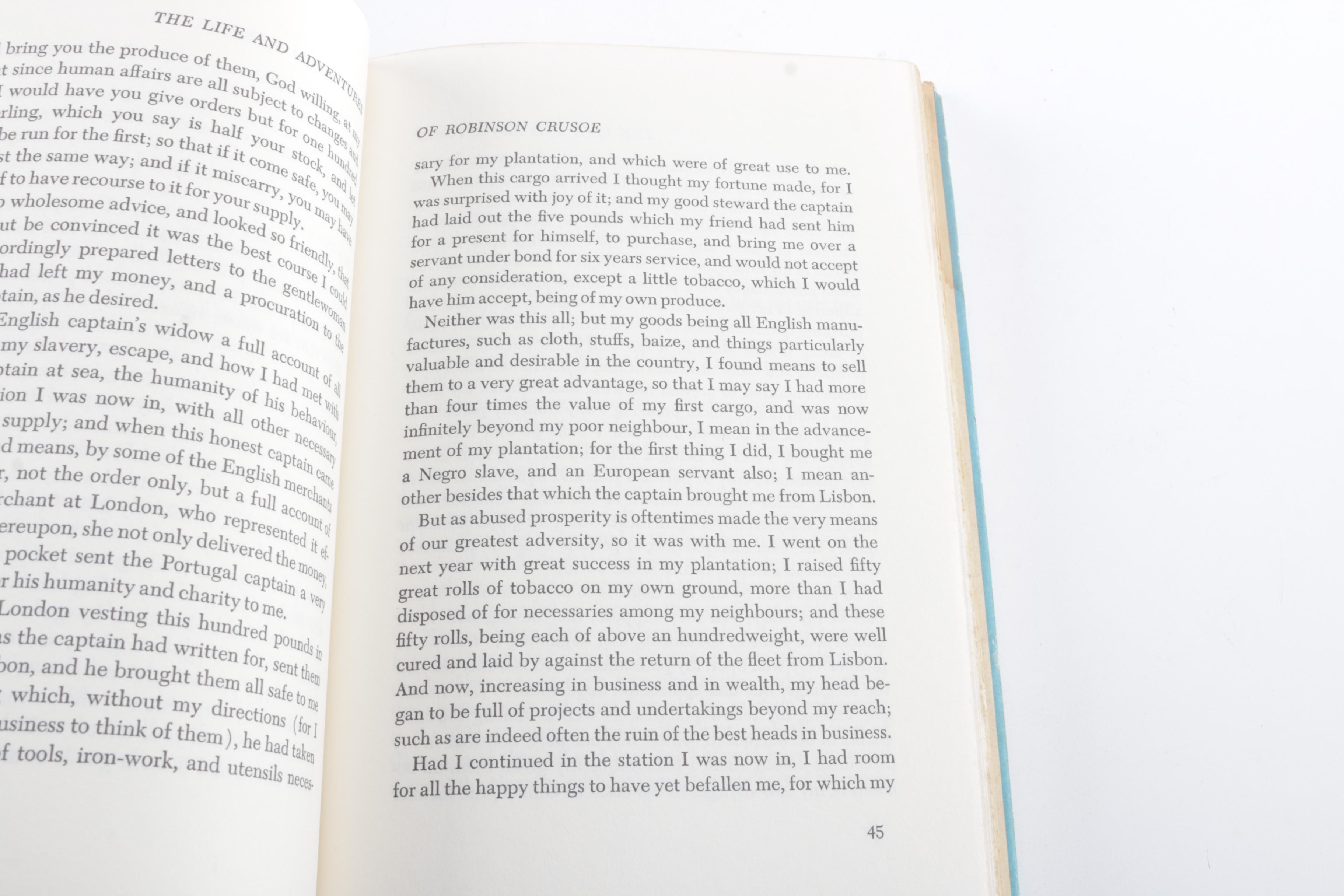 Junior Deluxe Editions of "Robinson Crusoe" and "Captain Courageous"