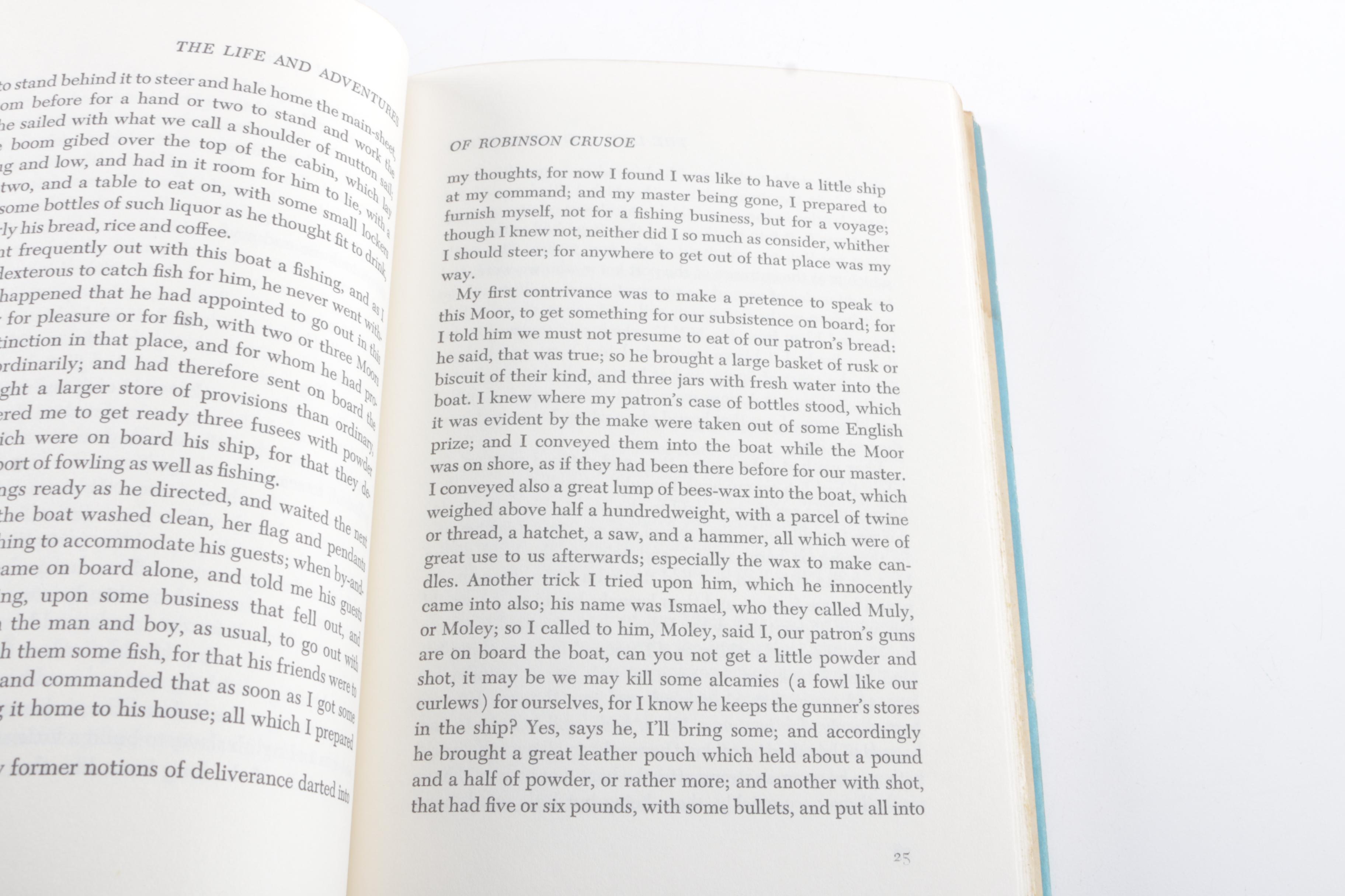 Junior Deluxe Editions of "Robinson Crusoe" and "Captain Courageous"