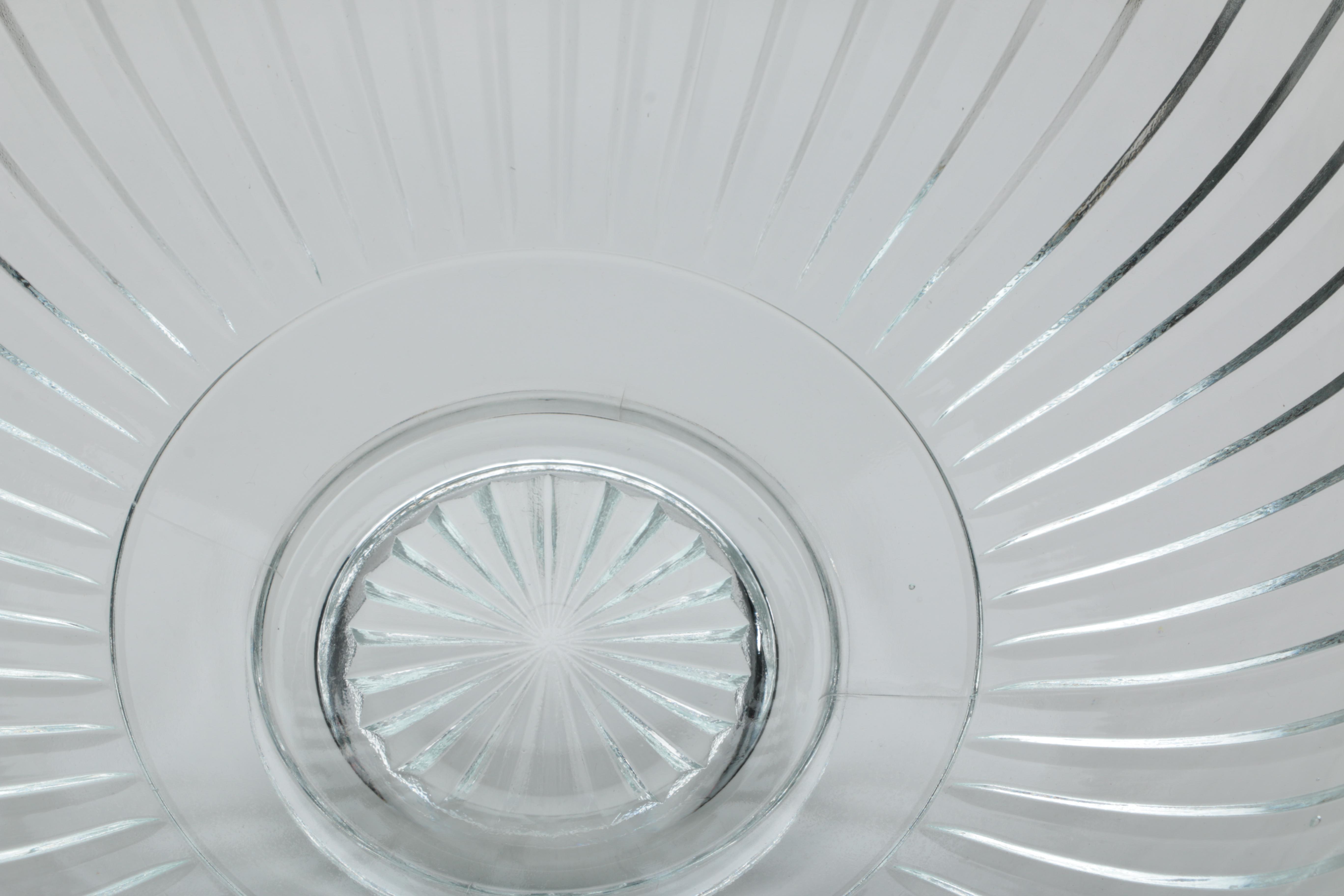 Glass Bowl Trifle and Punch Bowl with Ladel