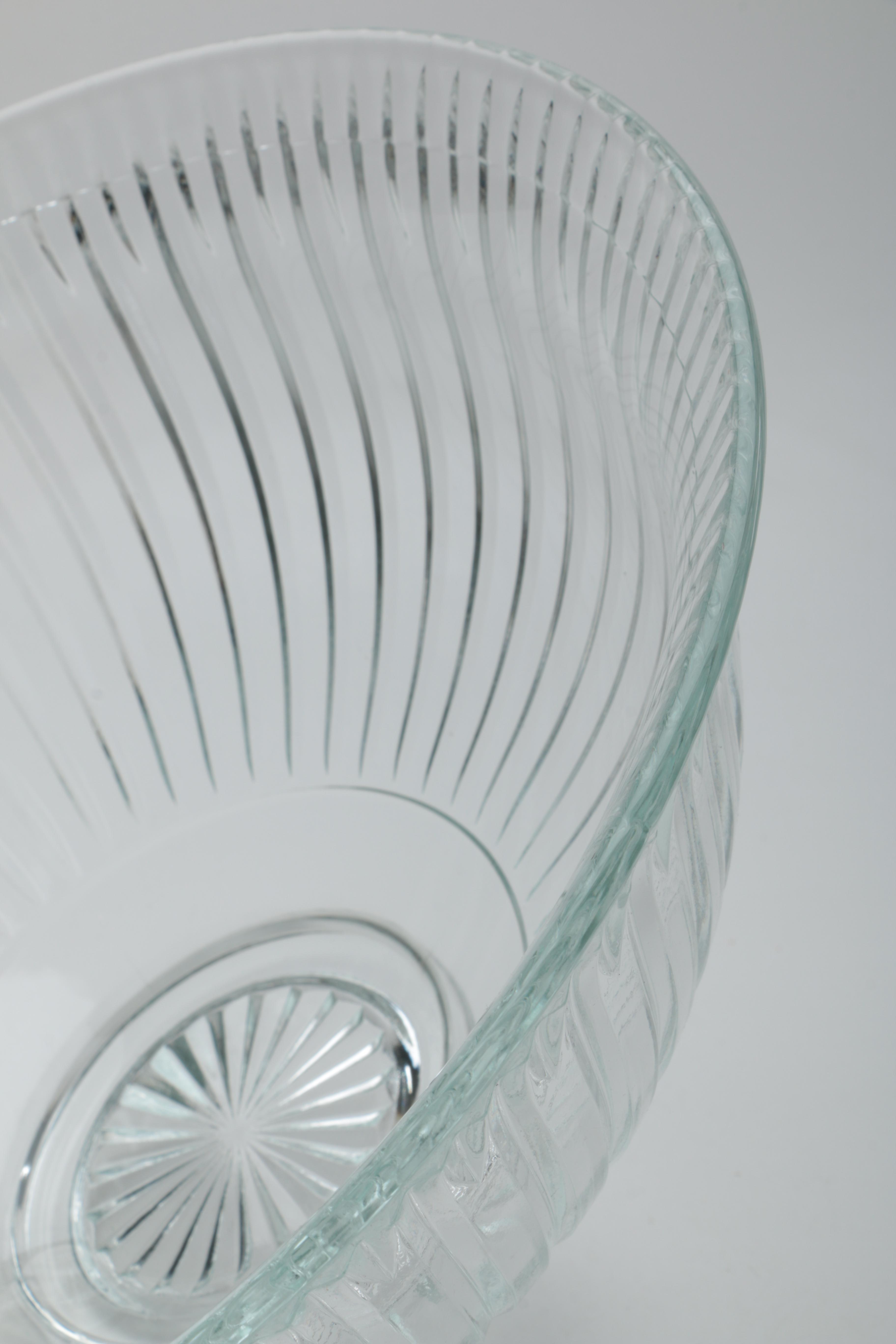 Glass Bowl Trifle and Punch Bowl with Ladel