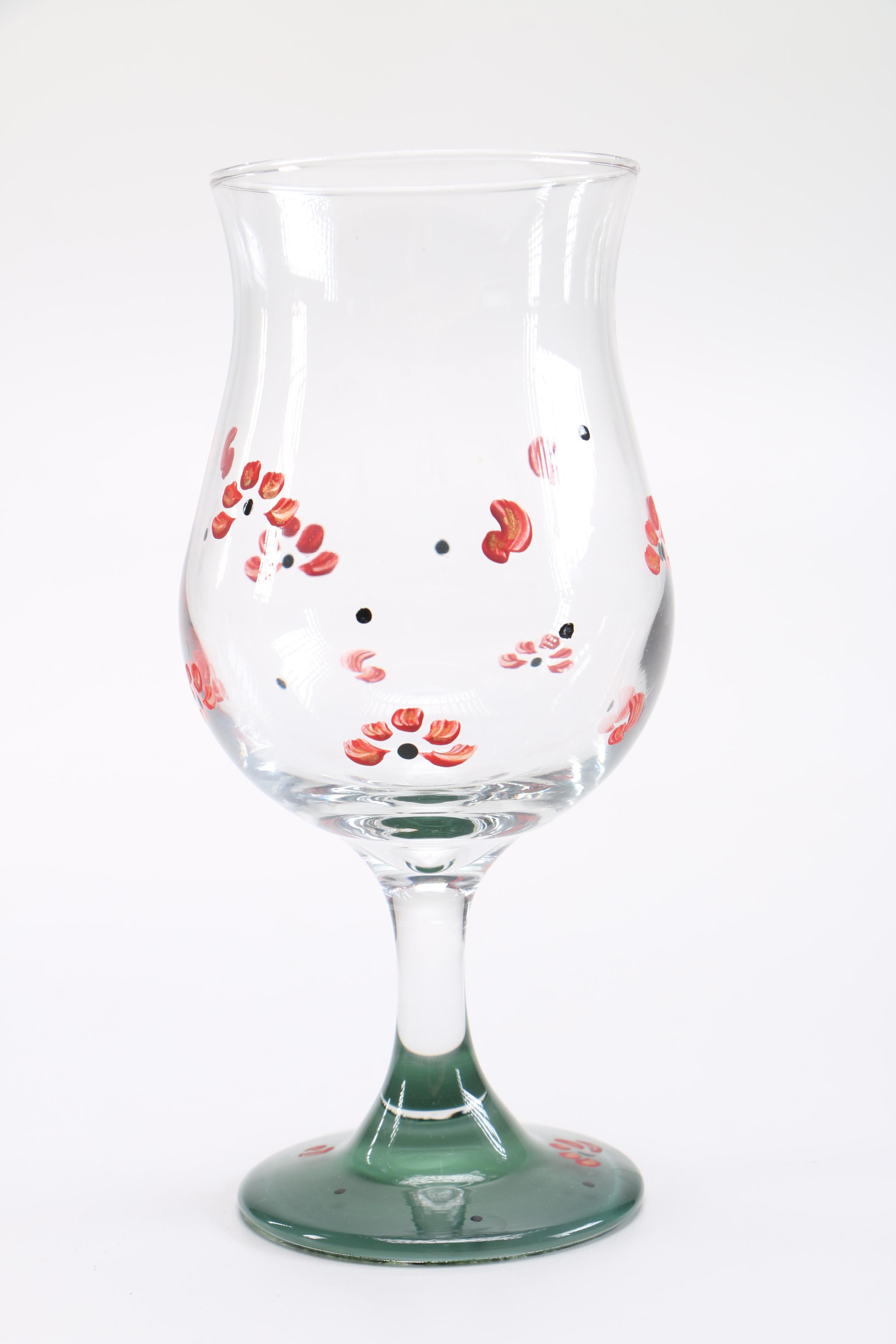 Festive Handpainted Daiquiri Glasses