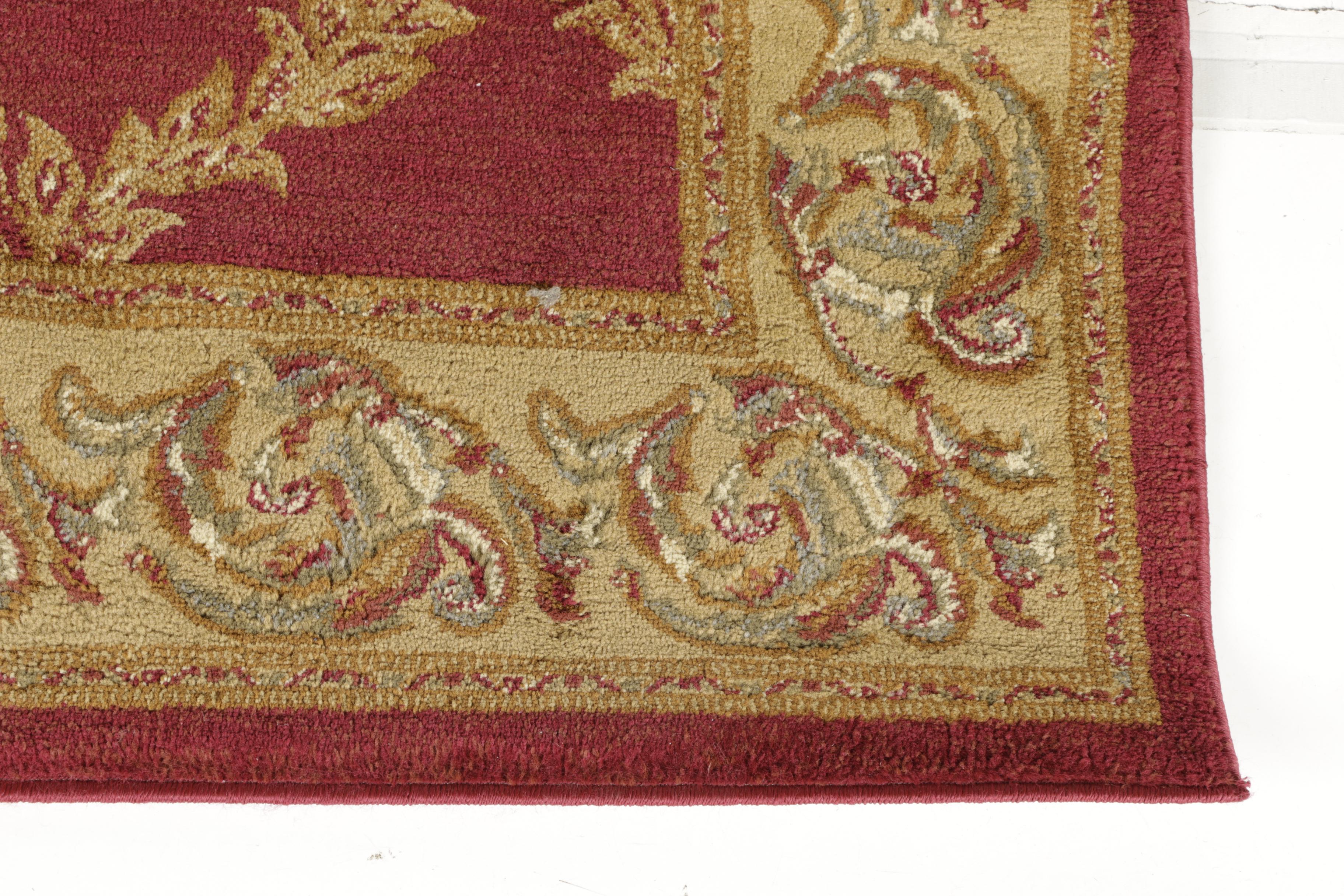 Machine Made Jewel "Traditional Vines" Area Rug