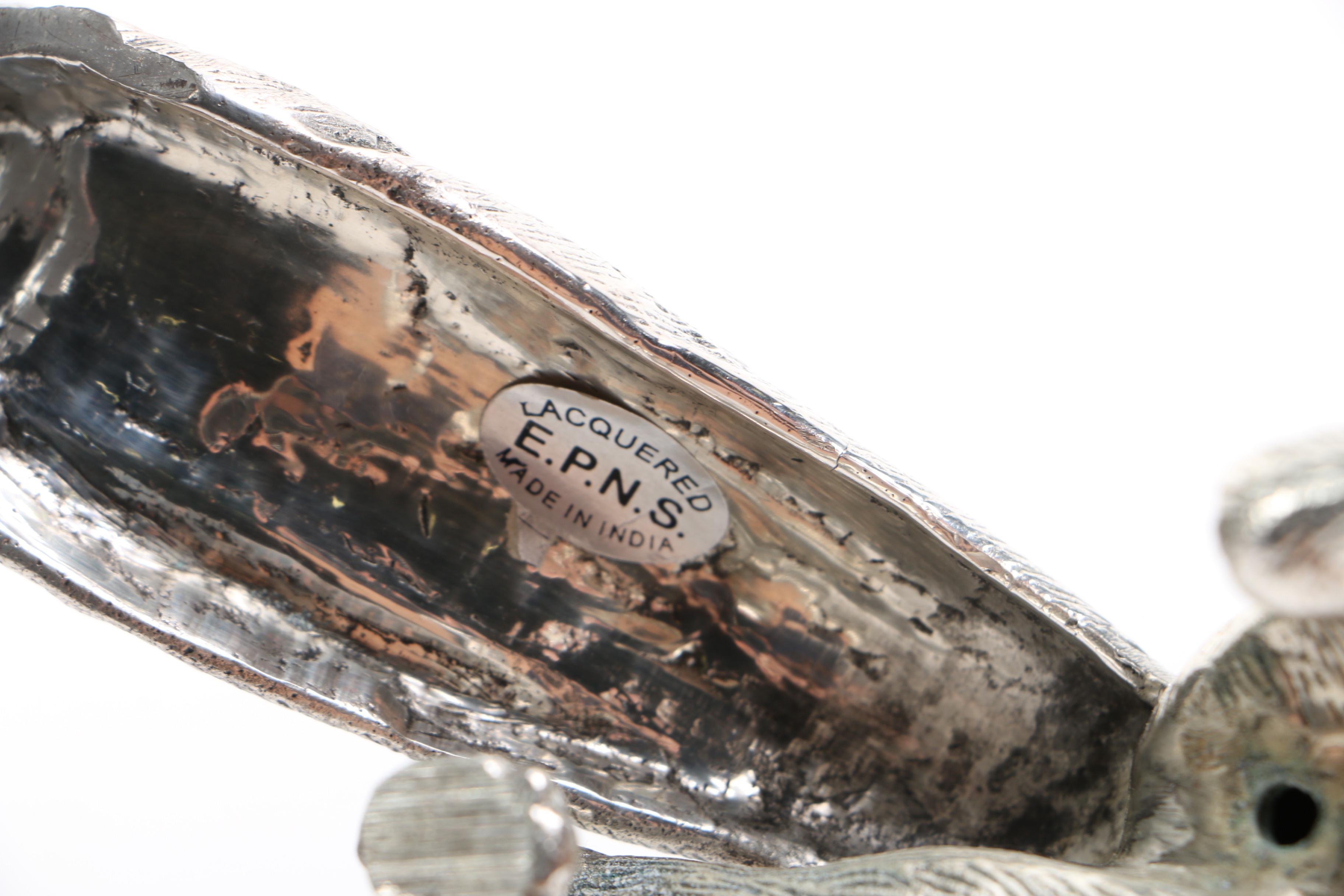 Silver Plated Fox Figurine