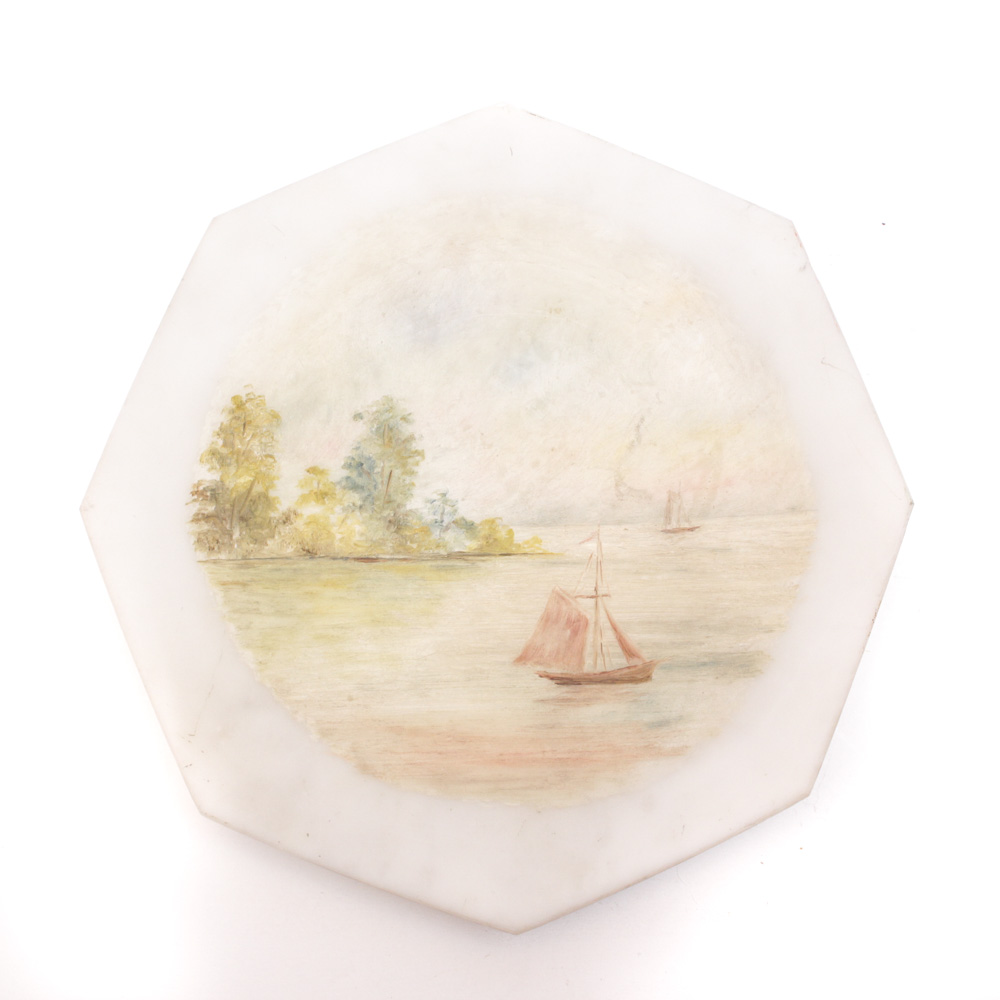 Vintage Hand-Painted Porcelain Plate