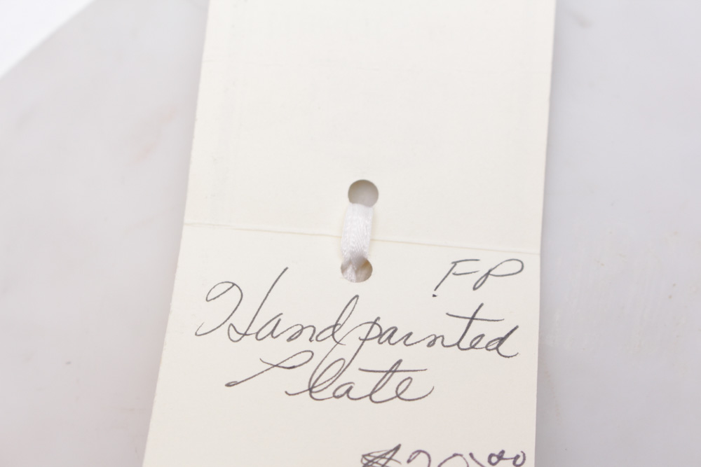 Vintage Hand-Painted Porcelain Plate