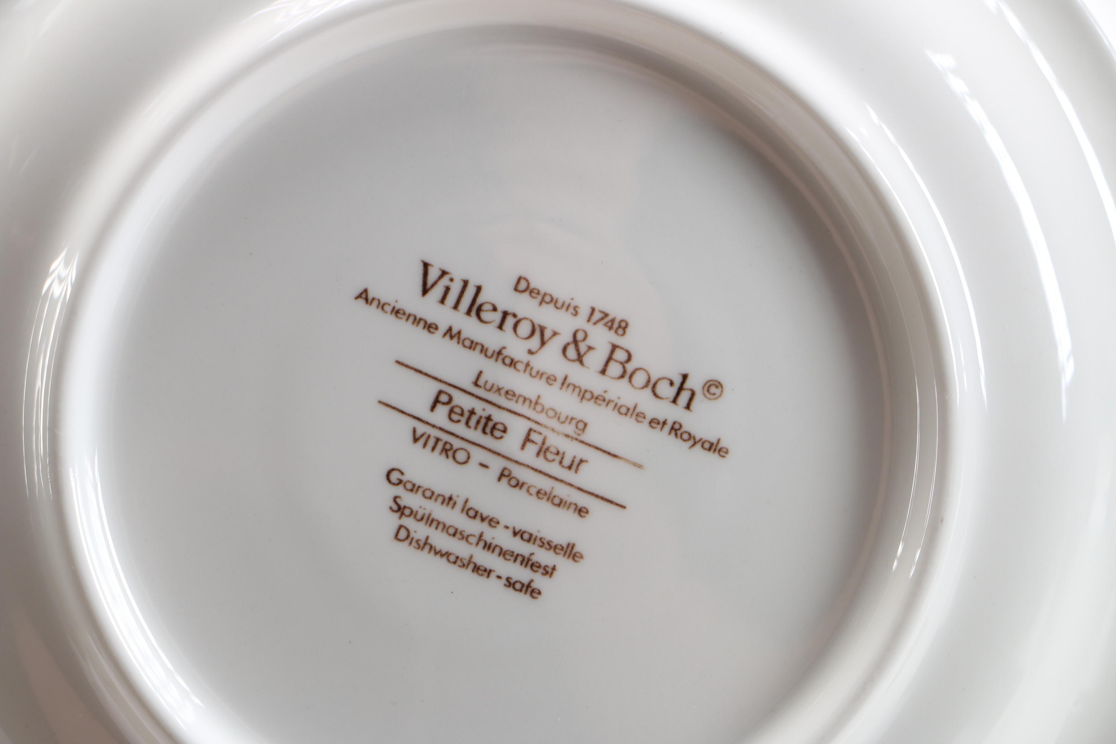 Villeroy & Boch "Petite Fleur" Porcelain Cups and Saucers