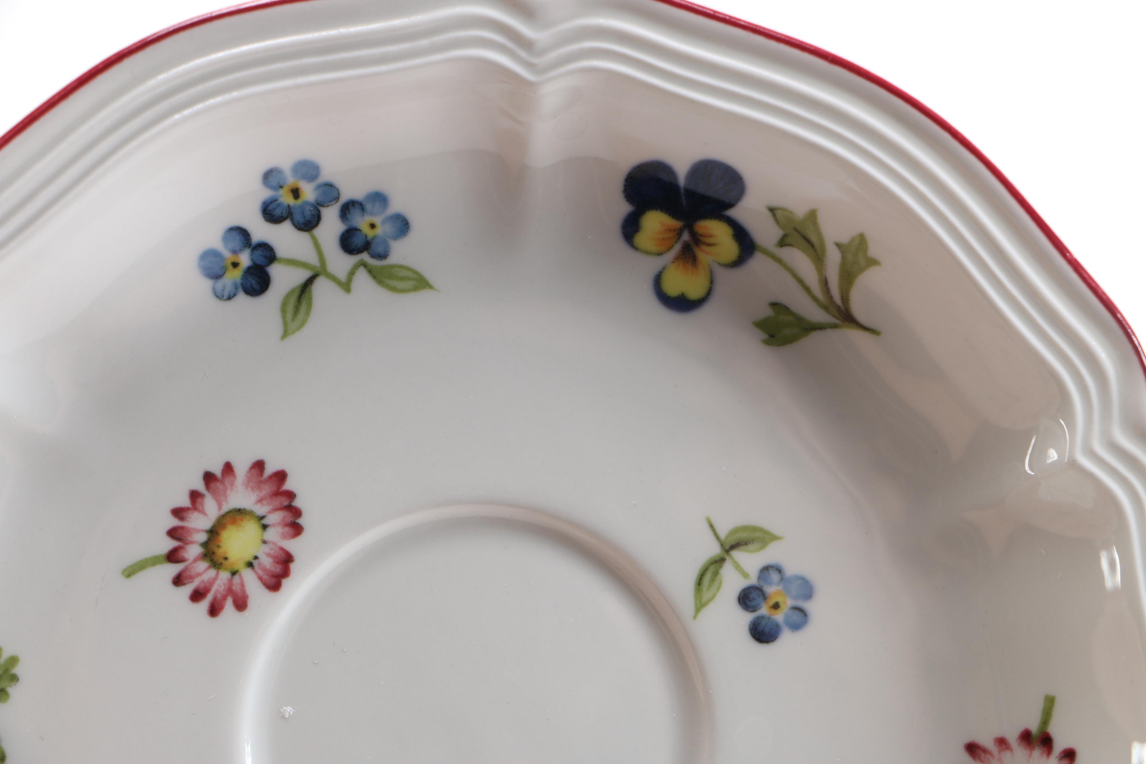 Villeroy & Boch "Petite Fleur" Porcelain Cups and Saucers