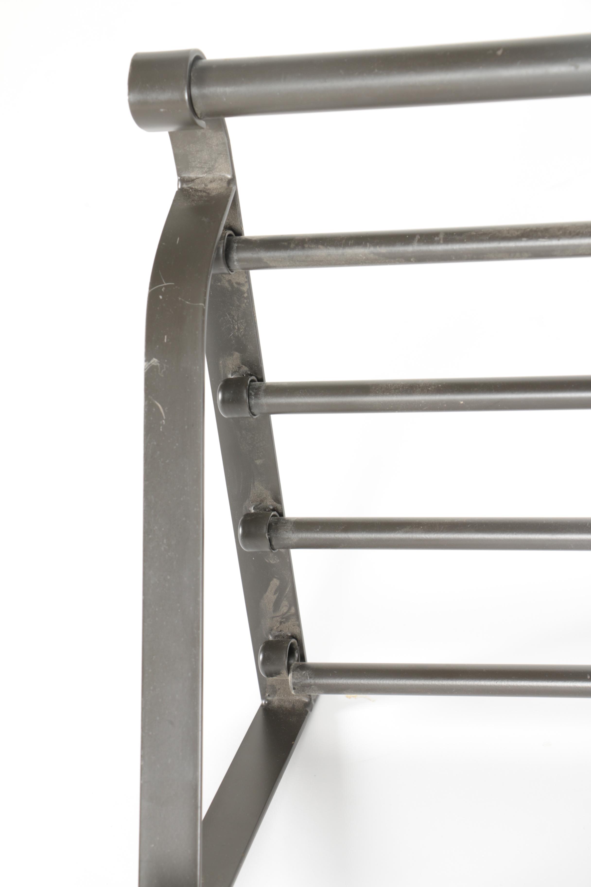 Black Metal Pot Rack