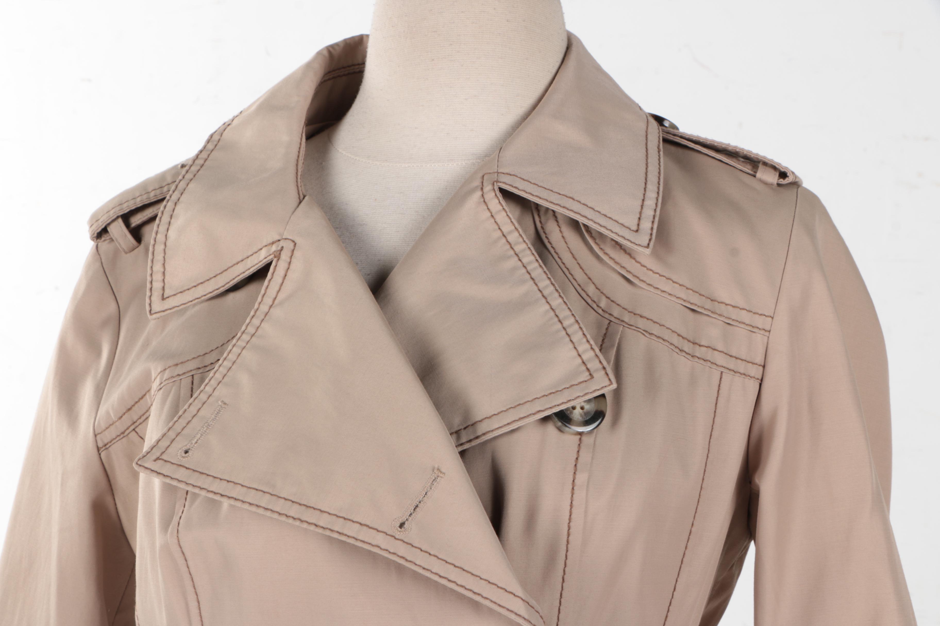 Women's Laundry by Shelli Segal Short Trench Coat