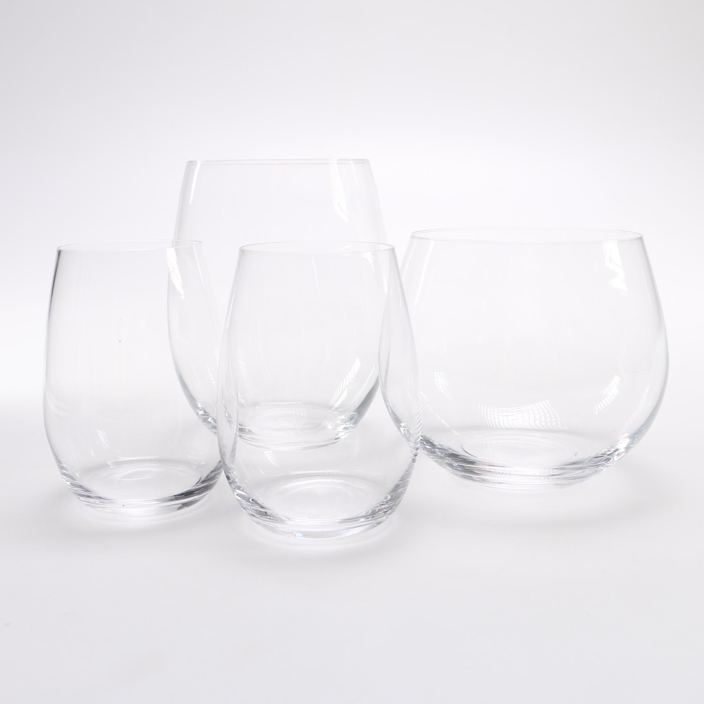 Assorted Riedel Stemless Wine Glasses