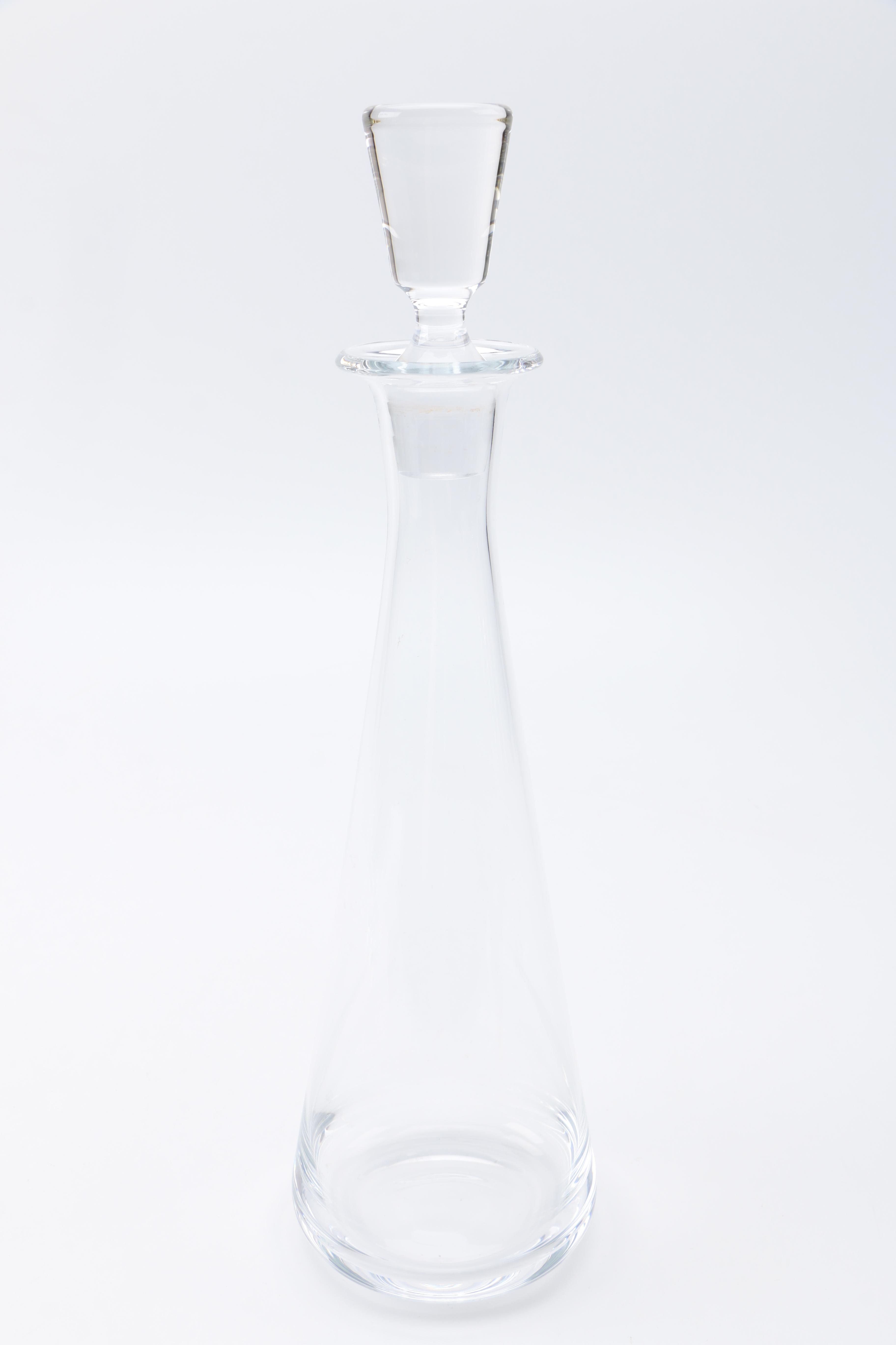 Pair of Clear Glass and Crystal Decanters Including Marquis by Waterford