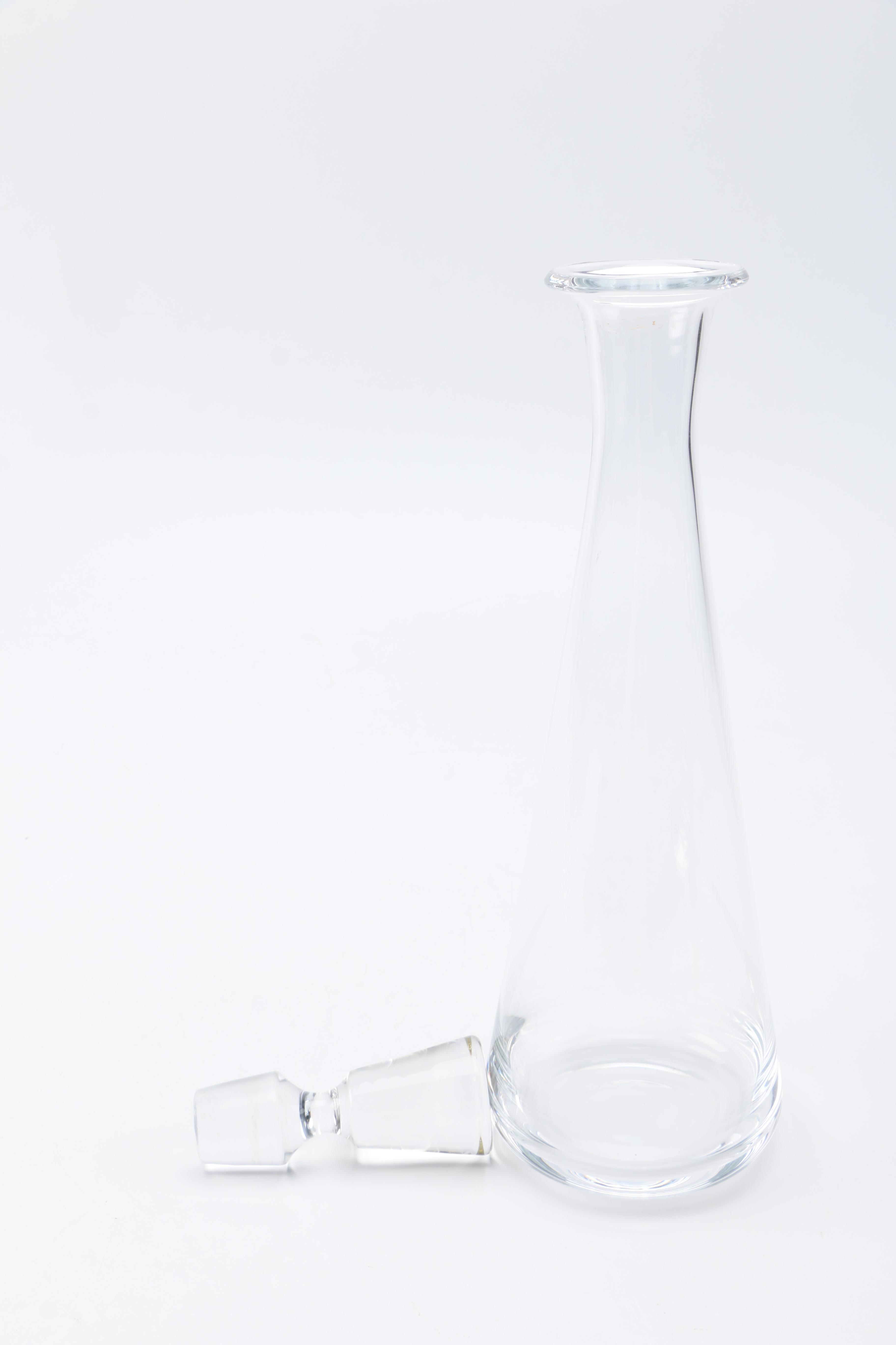 Pair of Clear Glass and Crystal Decanters Including Marquis by Waterford