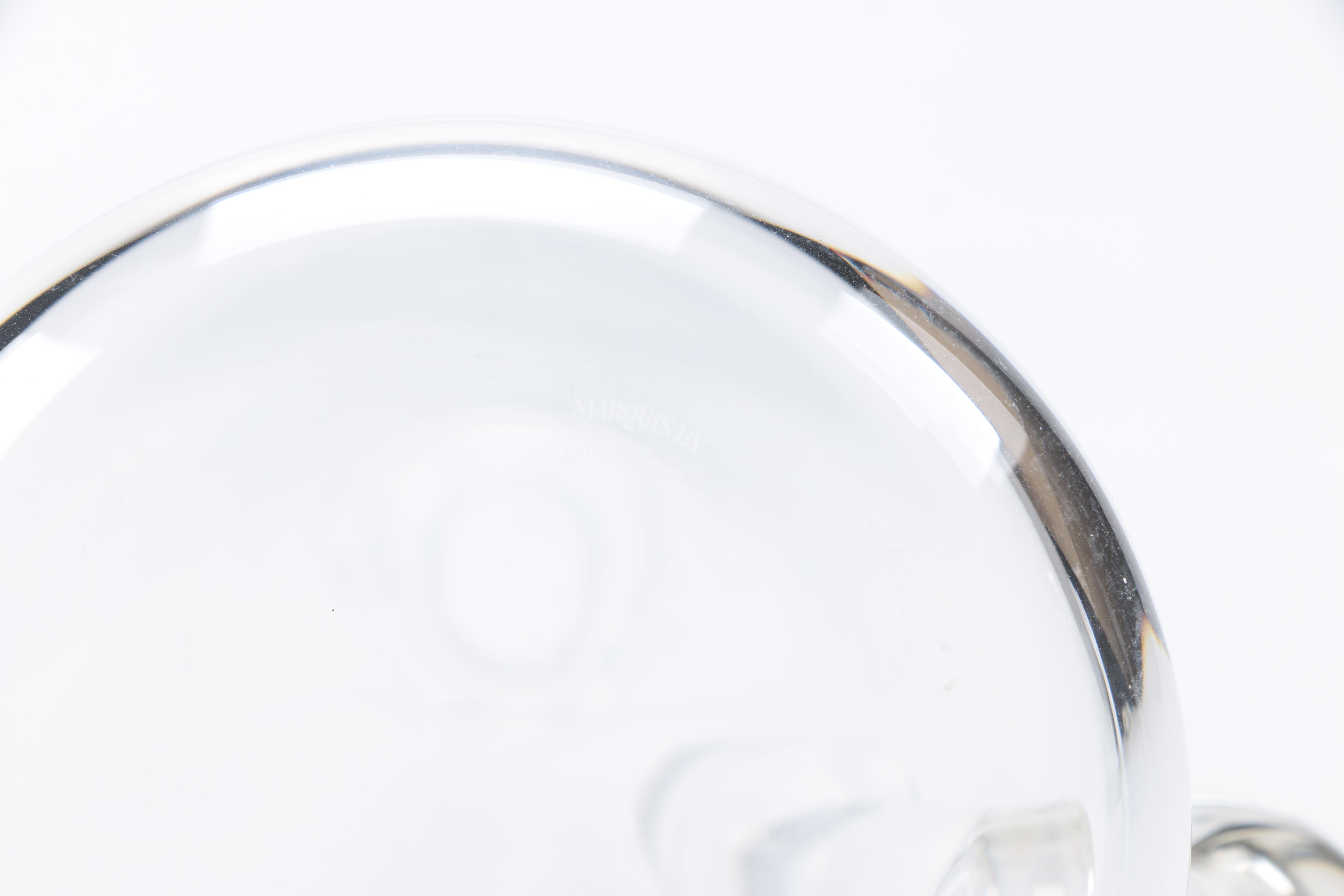 Pair of Clear Glass and Crystal Decanters Including Marquis by Waterford