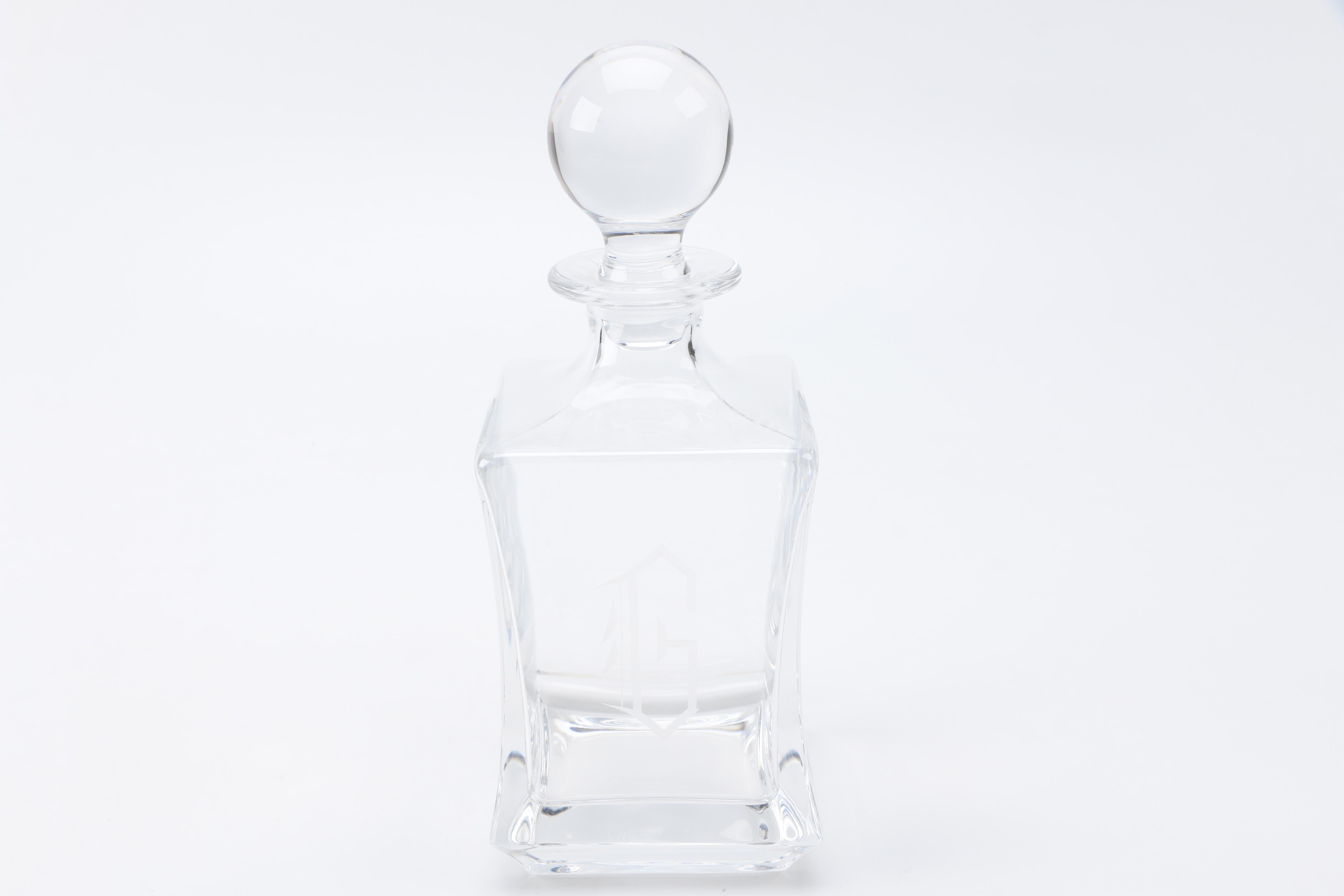Pair of Clear Glass and Crystal Decanters Including Marquis by Waterford