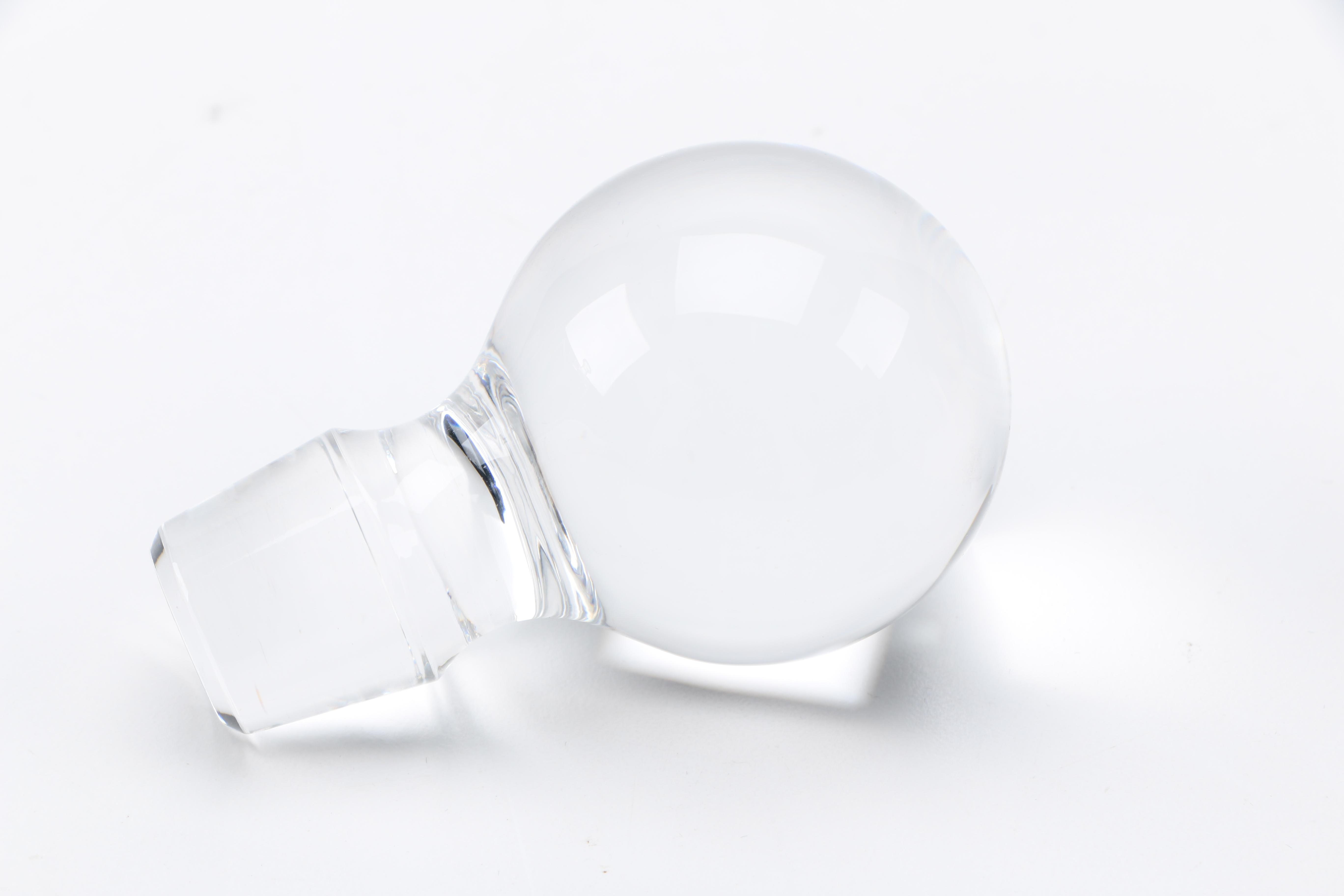 Pair of Clear Glass and Crystal Decanters Including Marquis by Waterford