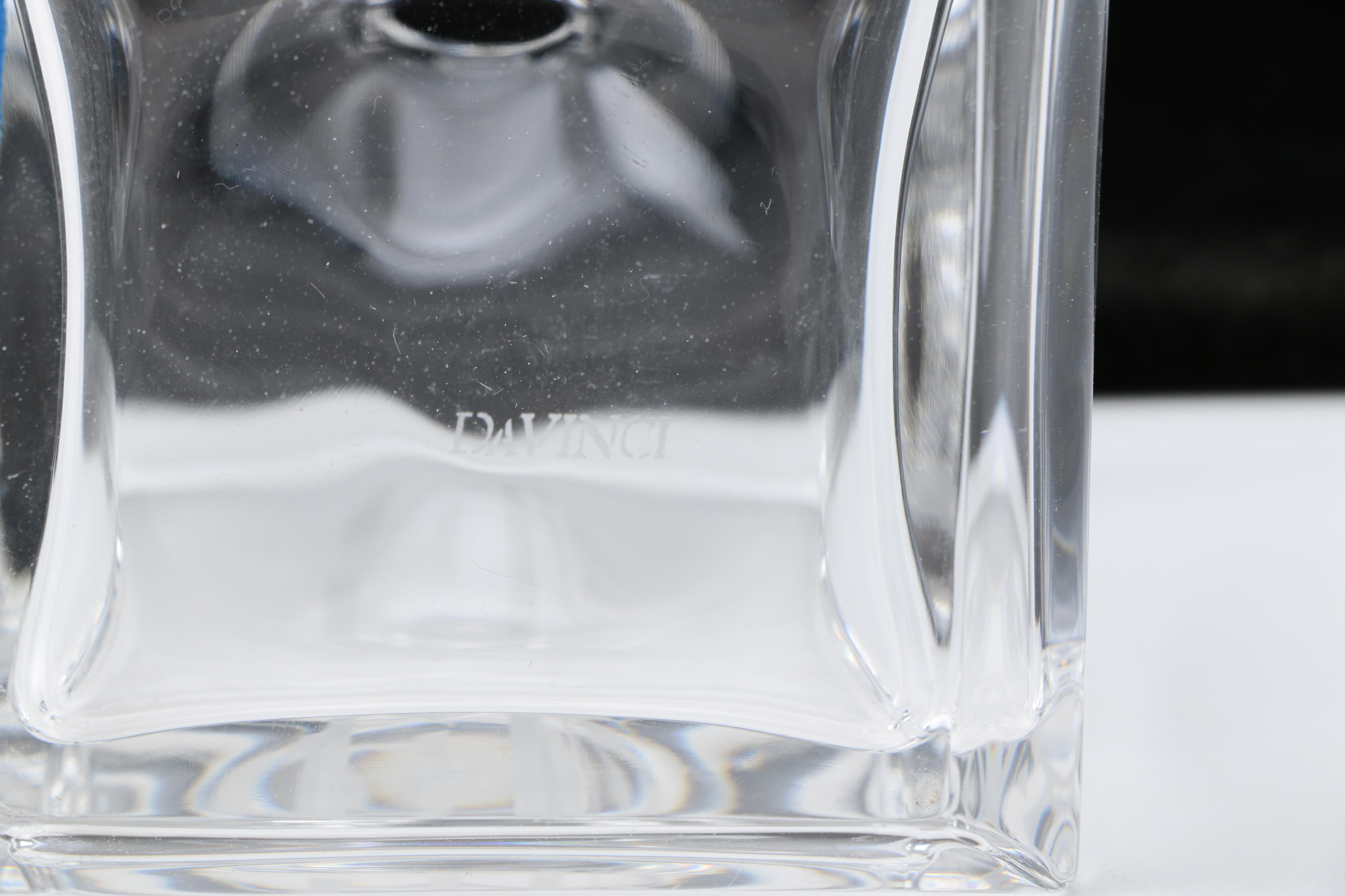 Pair of Clear Glass and Crystal Decanters Including Marquis by Waterford