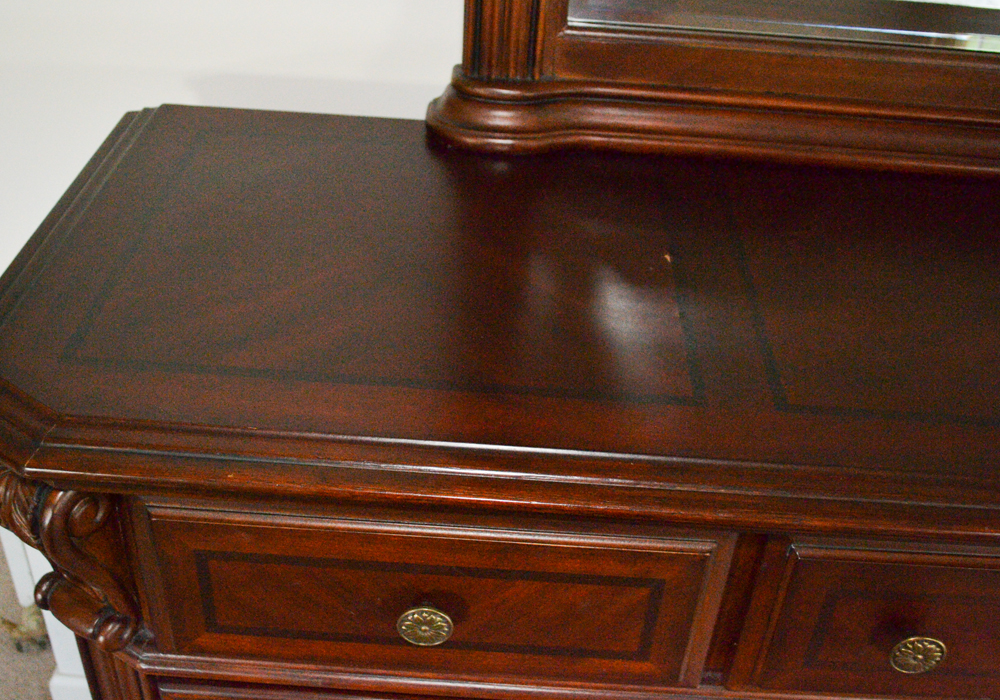 Broyhill "Corbella" Horizontal Chest of Drawers With Mirror