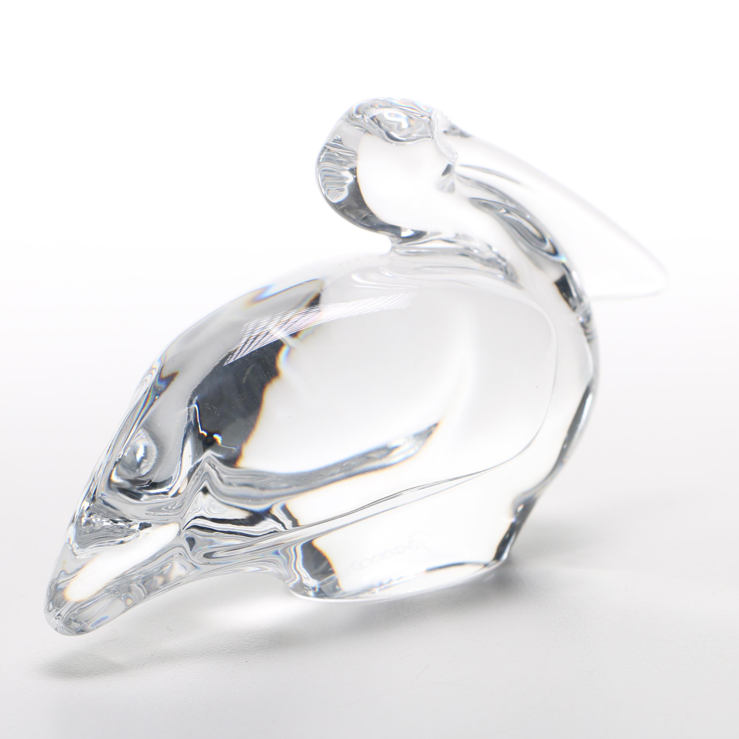 Baccarat Crystal Pelican Figurine