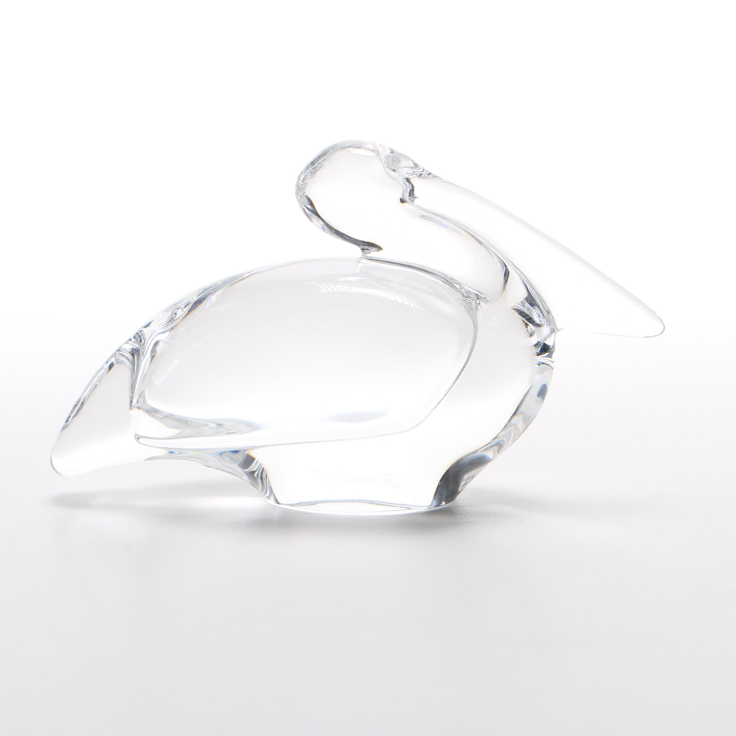 Baccarat Crystal Pelican Figurine