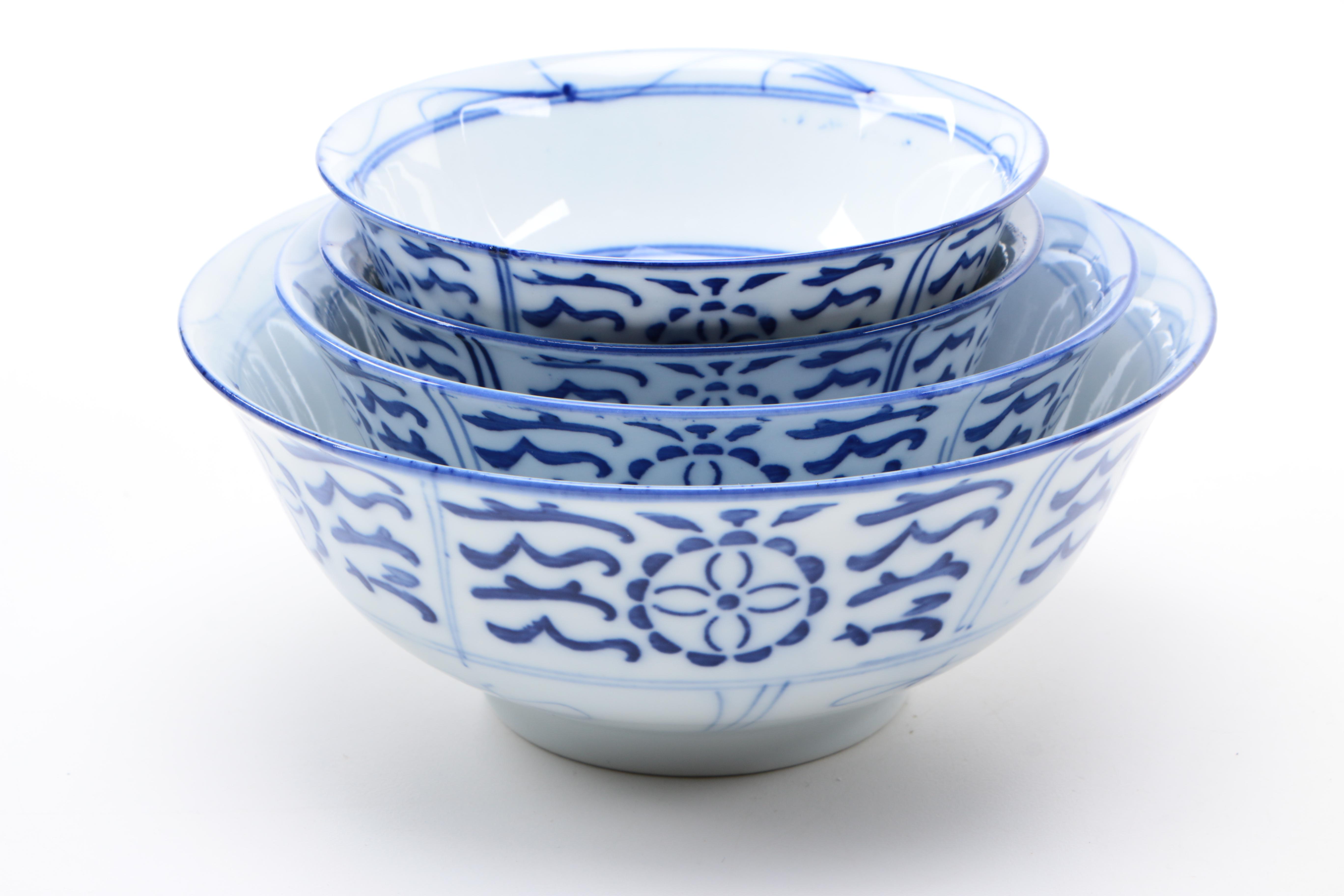 Chinese Blue and White Porcelain Tableware