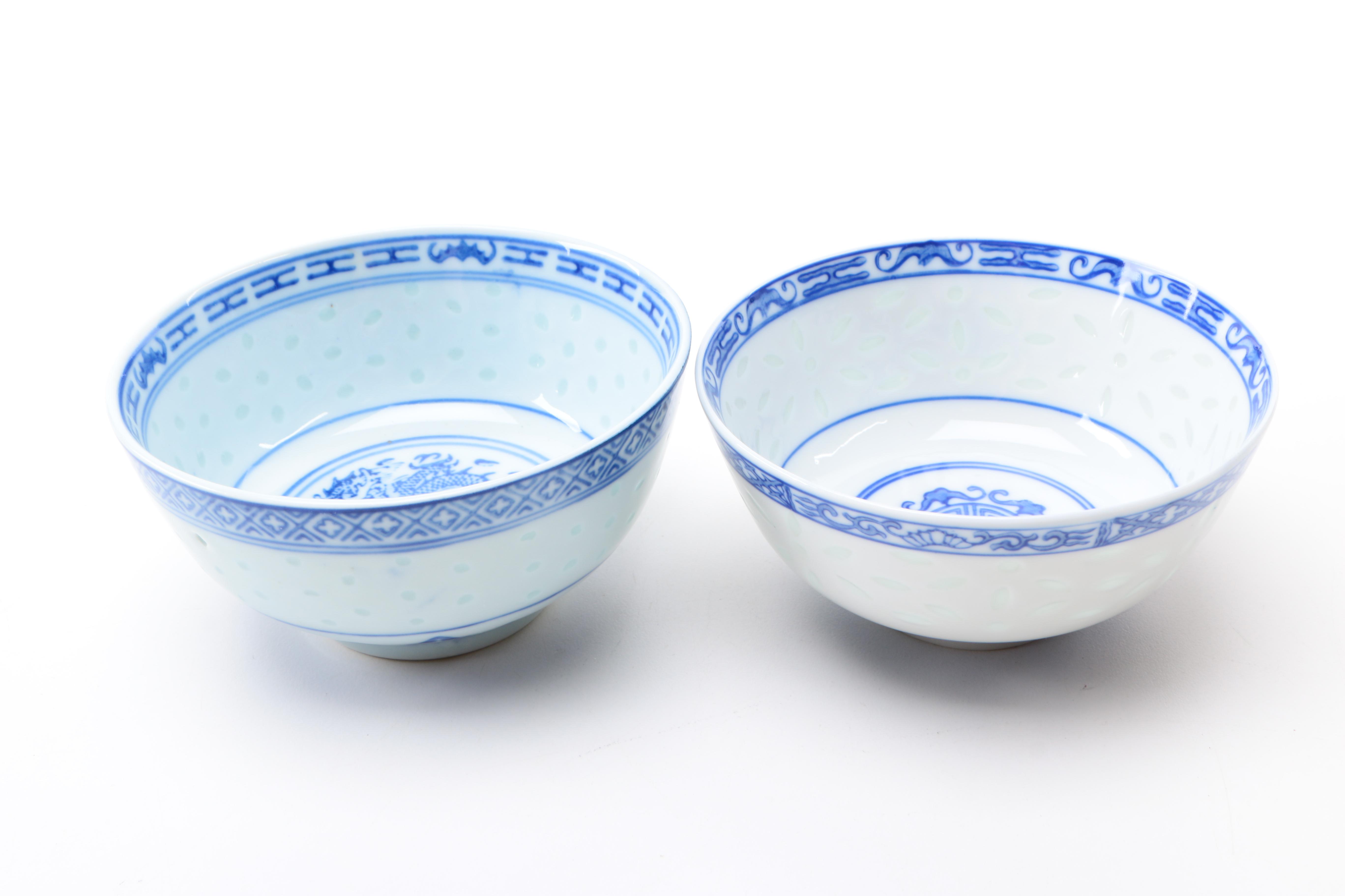 Chinese Blue and White Porcelain Tableware
