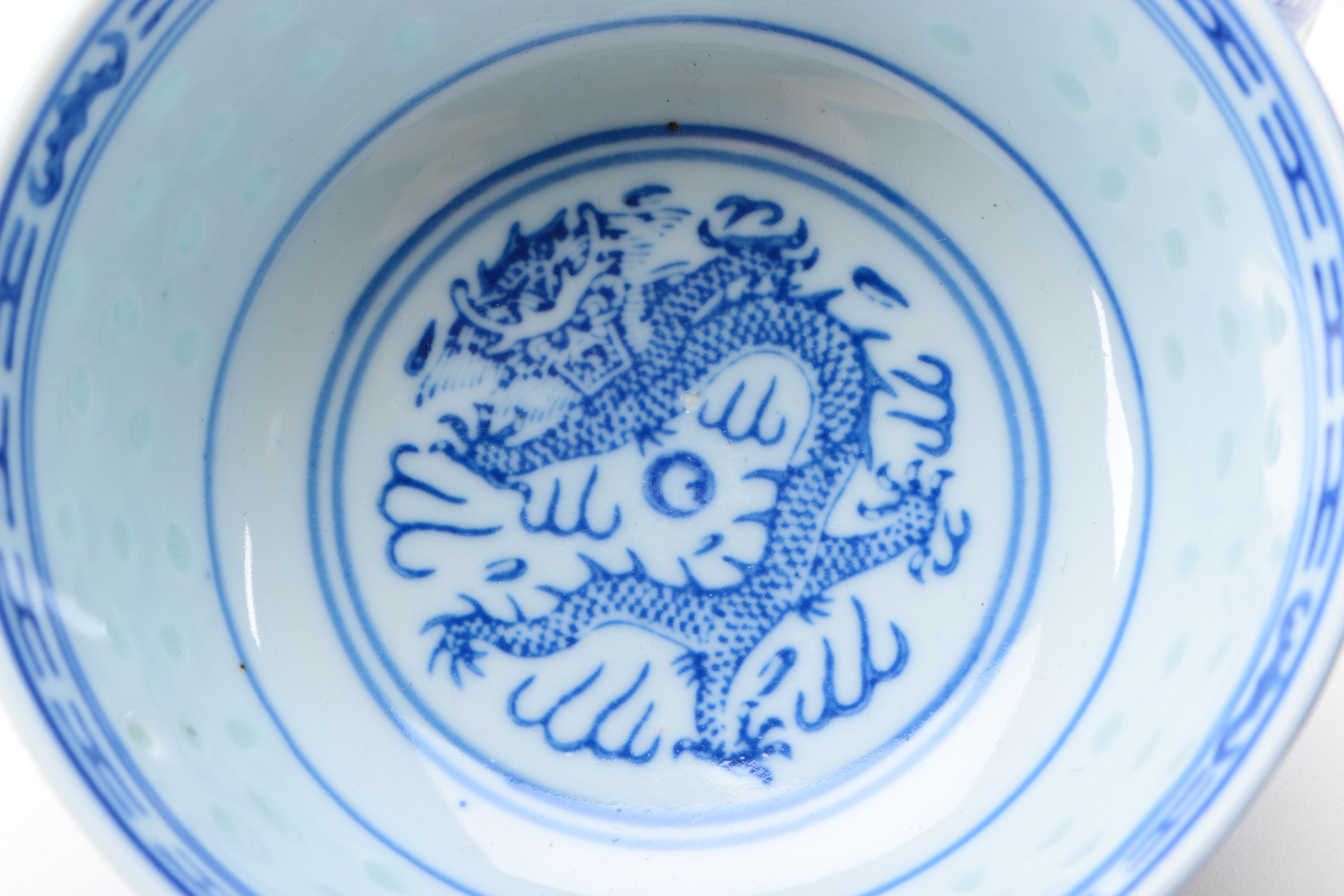 Chinese Blue and White Porcelain Tableware