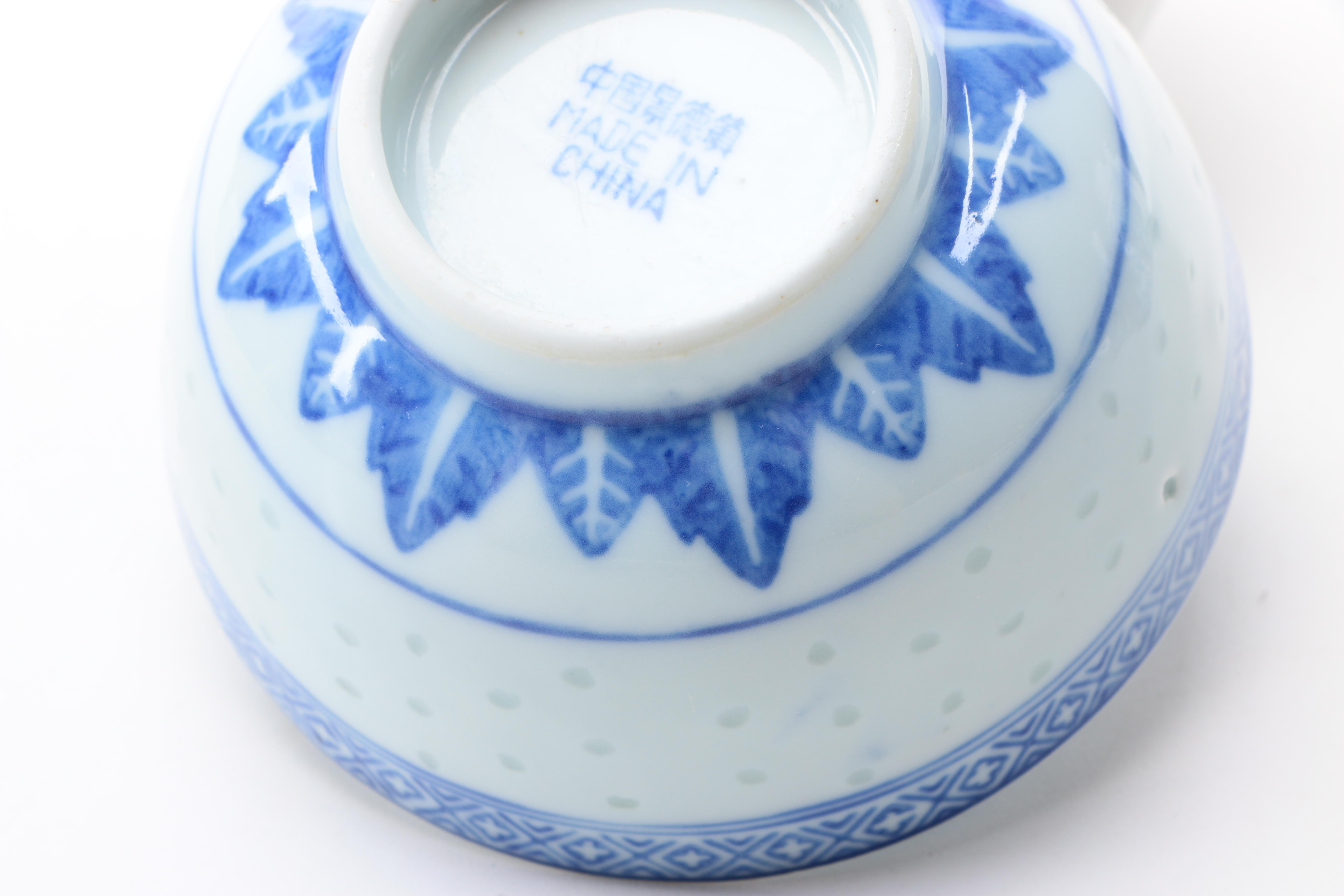 Chinese Blue and White Porcelain Tableware