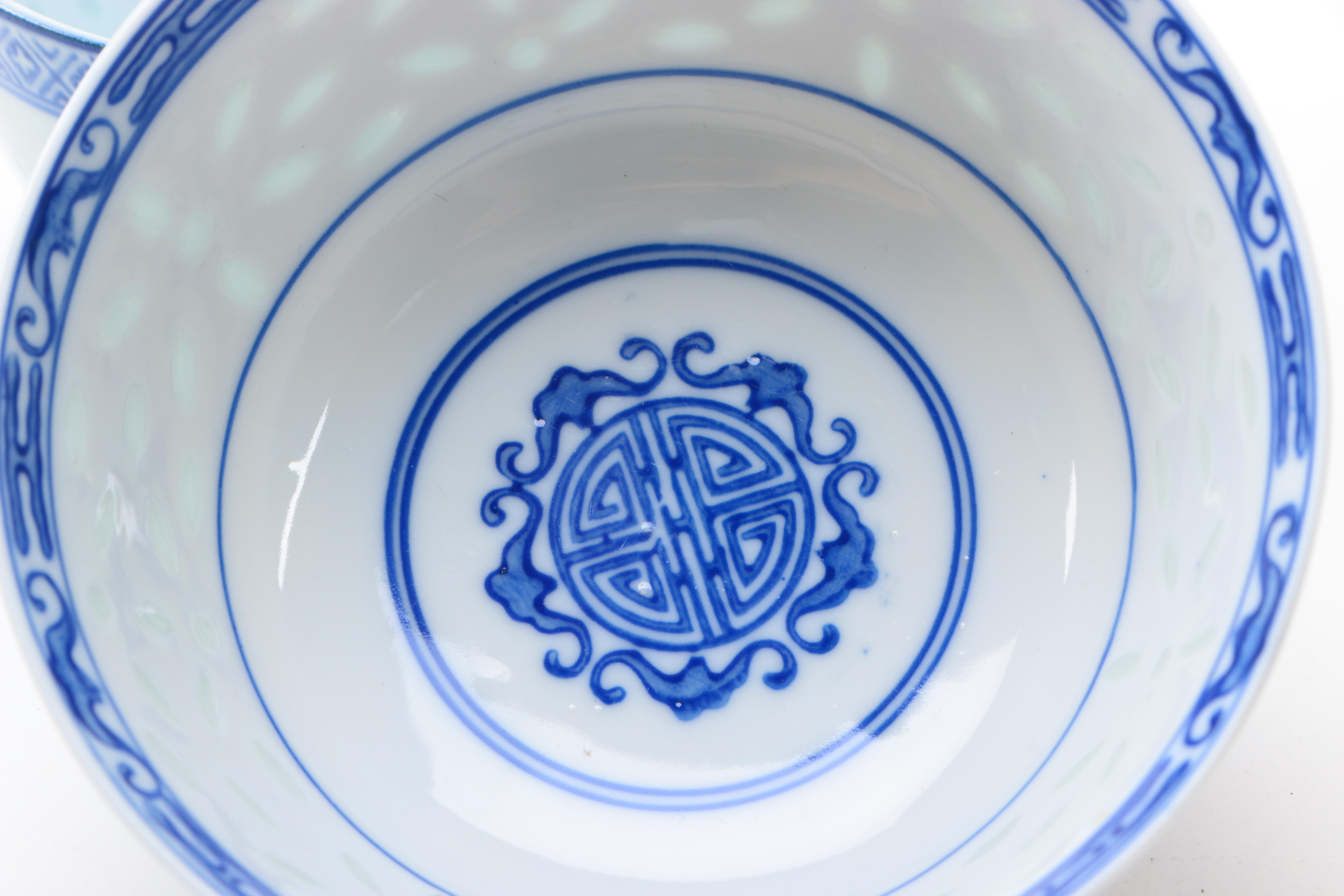 Chinese Blue and White Porcelain Tableware